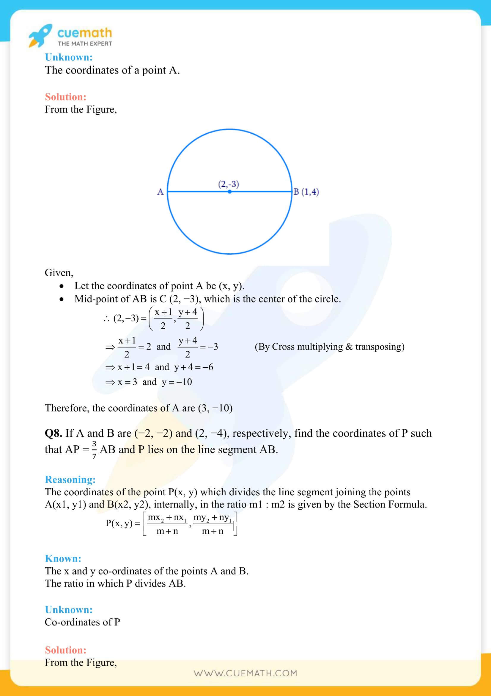 NCERT Solutions Class 10 Maths Chapter 7 Coordinate Geometry 29