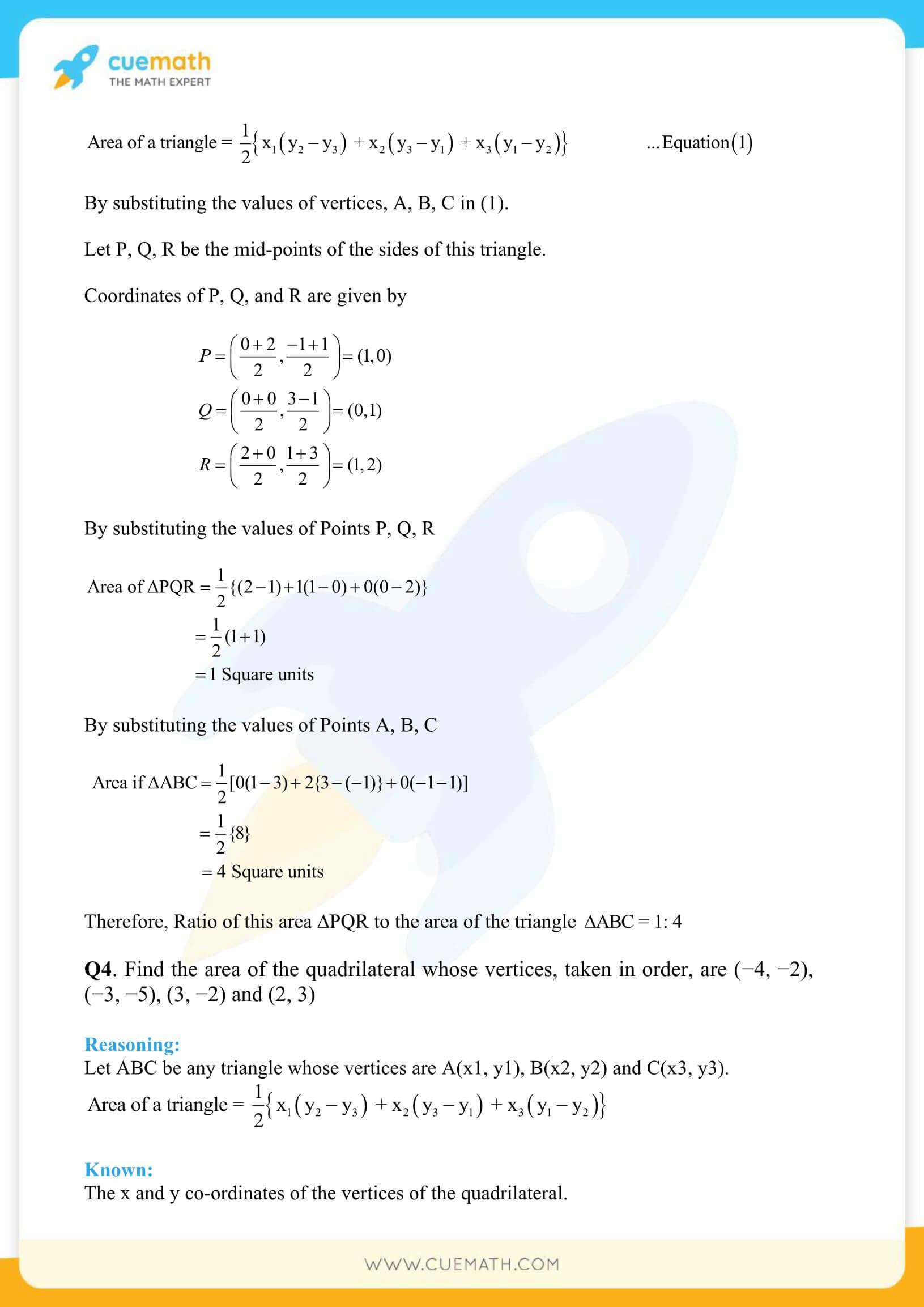 NCERT Solutions Class 10 Maths Chapter 7 Exercise 7.3 36