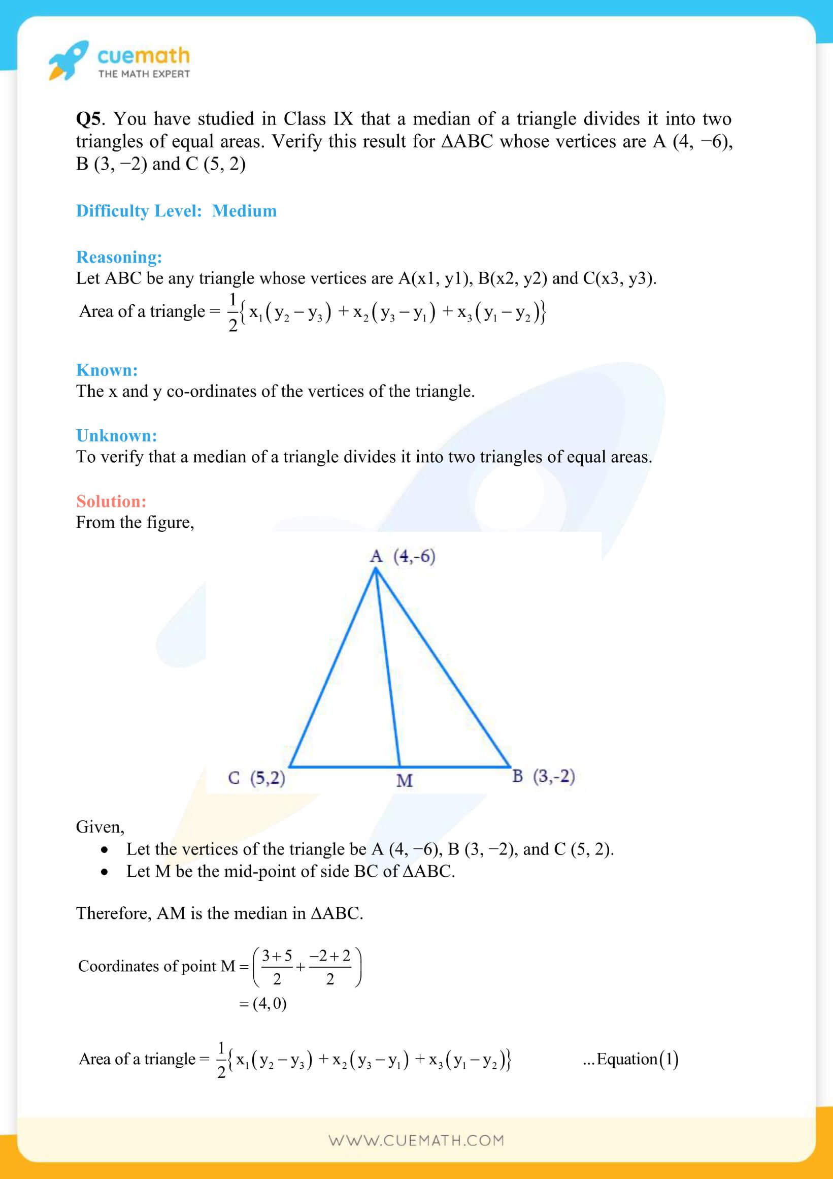 NCERT Solutions Class 10 Maths Chapter 7 Coordinate Geometry 38
