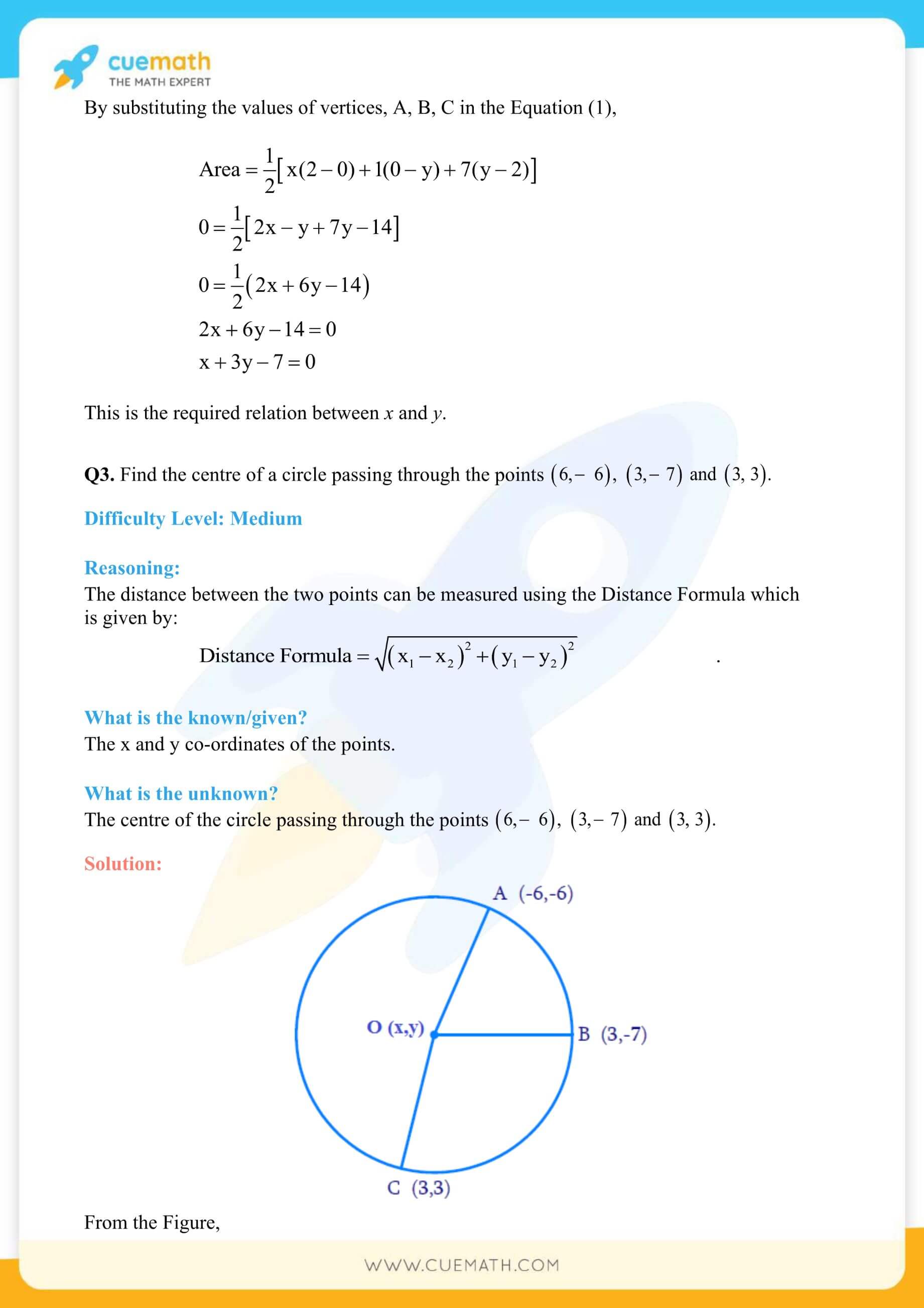 NCERT Solutions Class 10 Maths Chapter 7 Coordinate Geometry 42