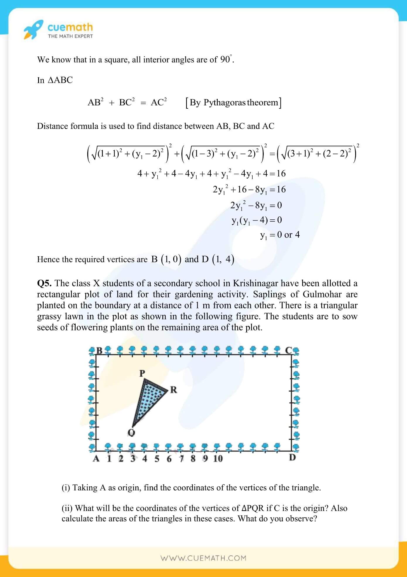 NCERT Solutions Class 10 Maths Chapter 7 Coordinate Geometry 45