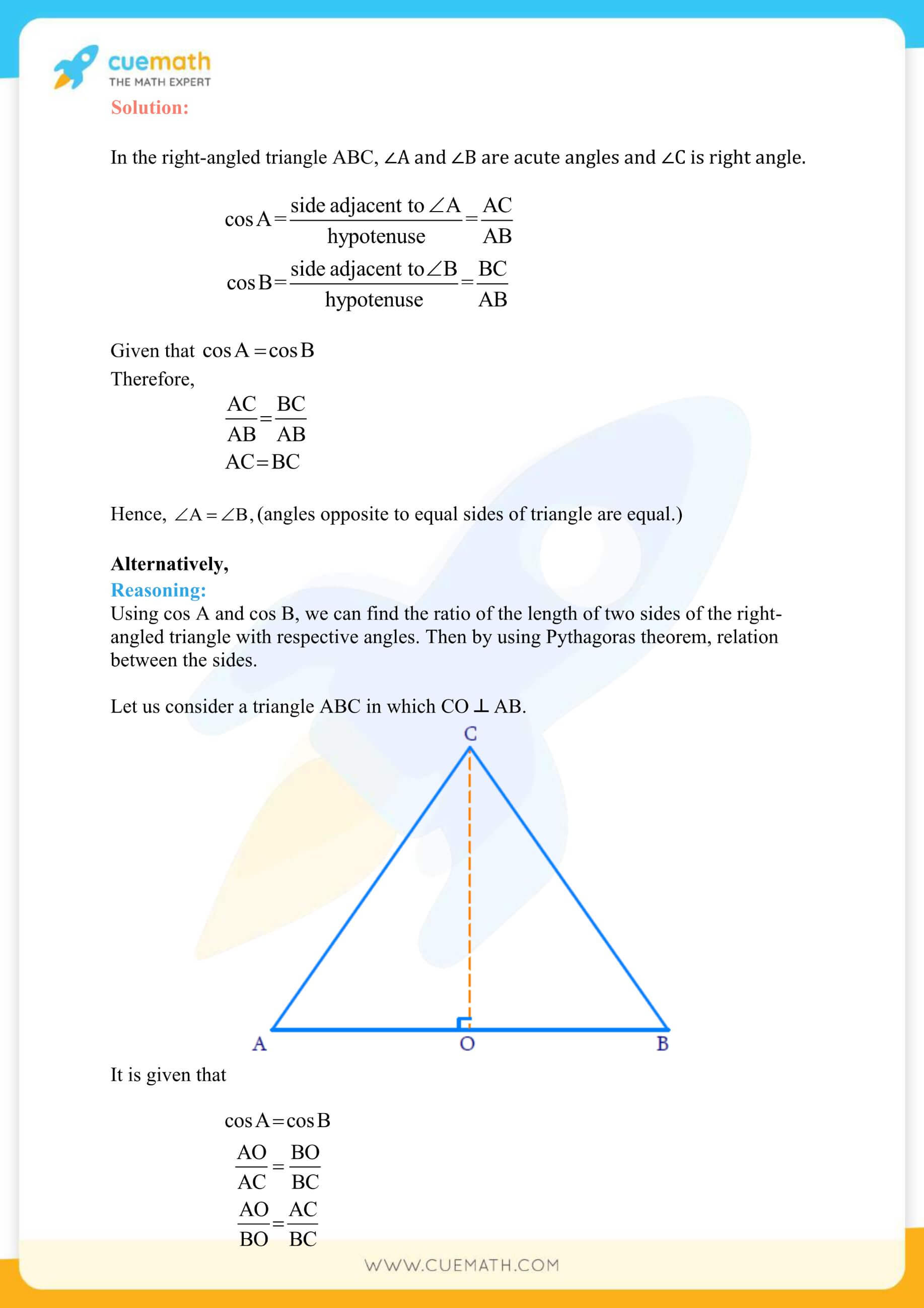 NCERT Solutions Class 10 Maths Chapter 8 Introduction To Trigonometry 10