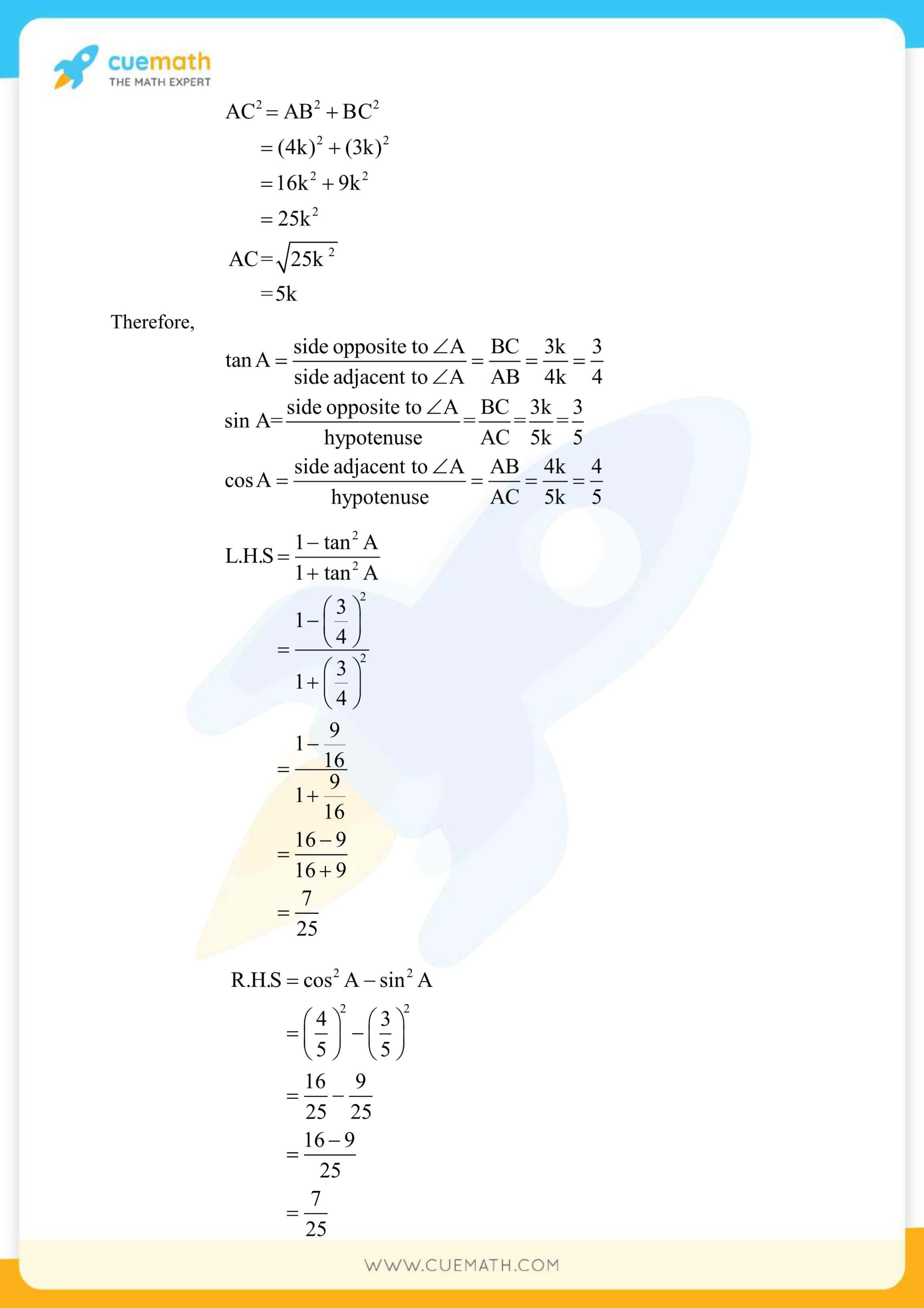NCERT Solutions Class 10 Maths Chapter 8 Introduction To Trigonometry 15