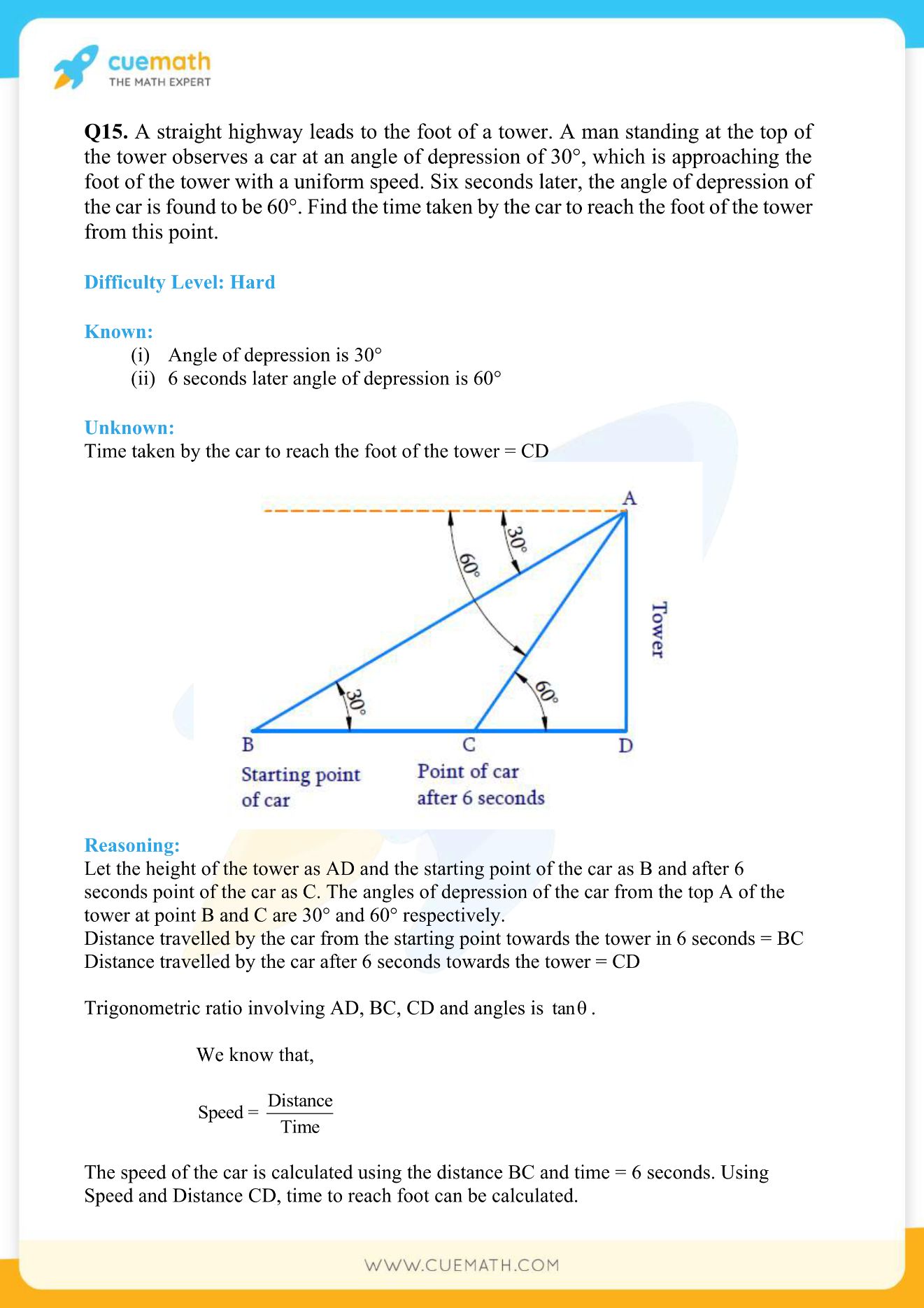 NCERT Solutions Class 10 Maths Chapter 9 Applications Of Trigonometry 21