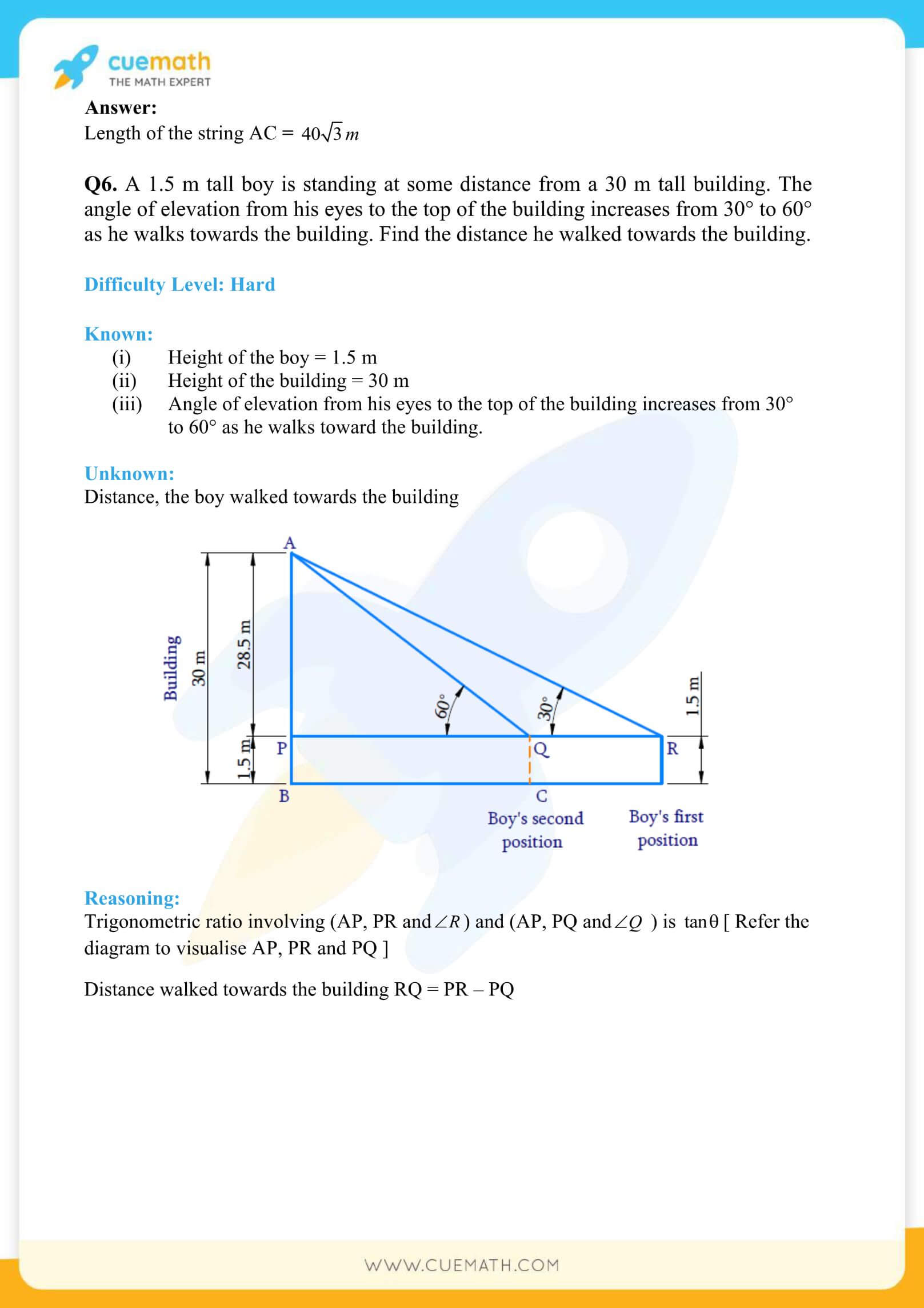 NCERT Solutions Class 10 Maths Chapter 9 Applications Of Trigonometry 8