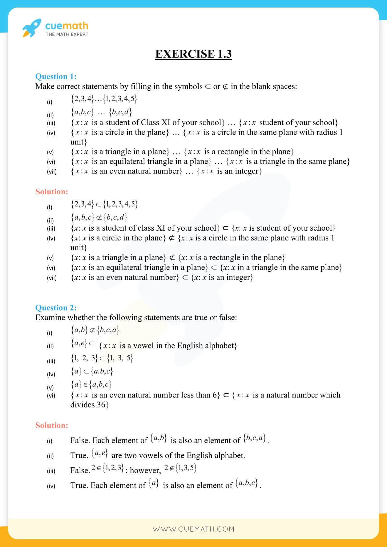 NCERT Solutions Class 11 Maths Chapter 1 Exercise 1.3 11