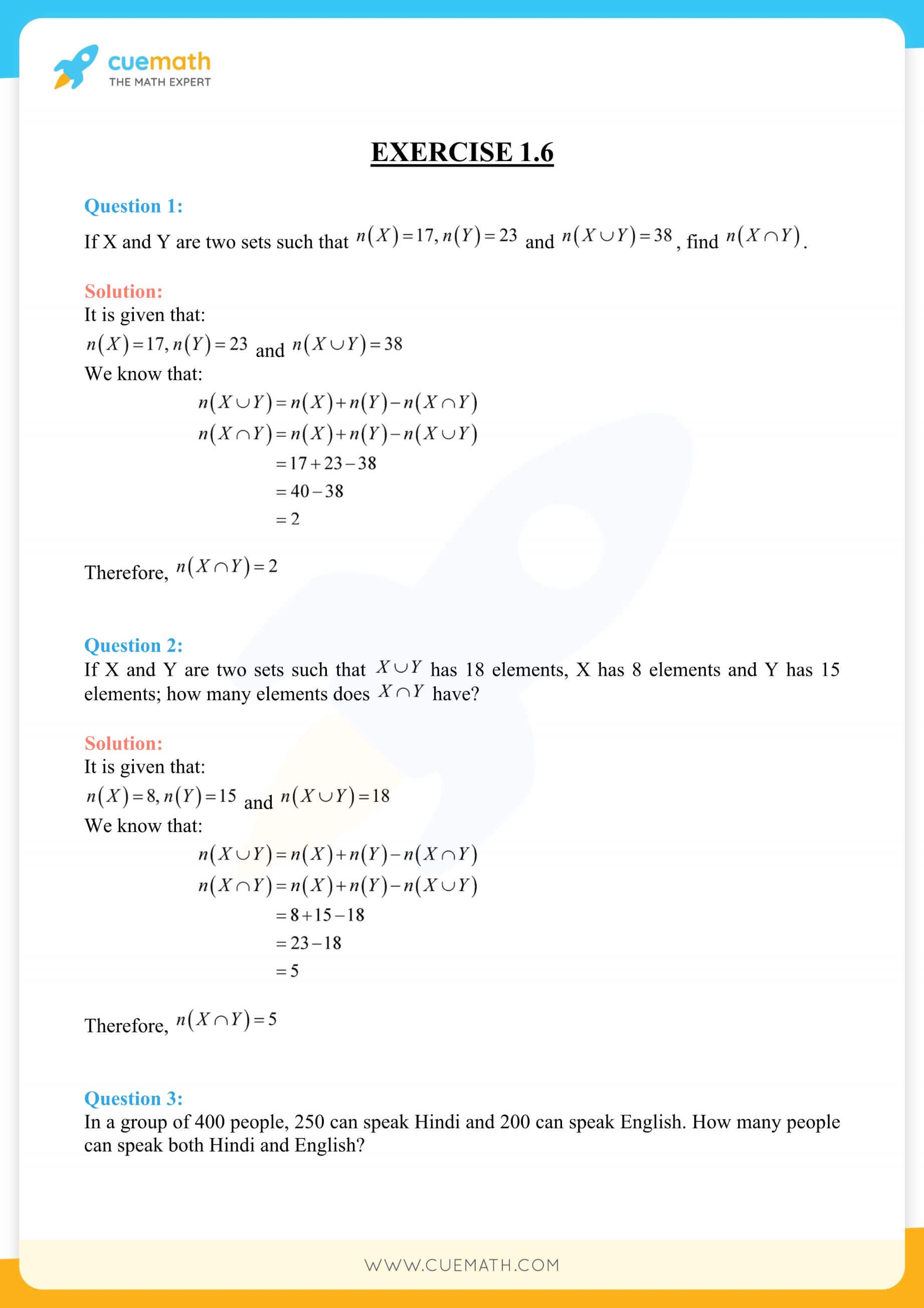 NCERT Solutions Class 11 Maths Chapter 1 Exercise 1.6 26