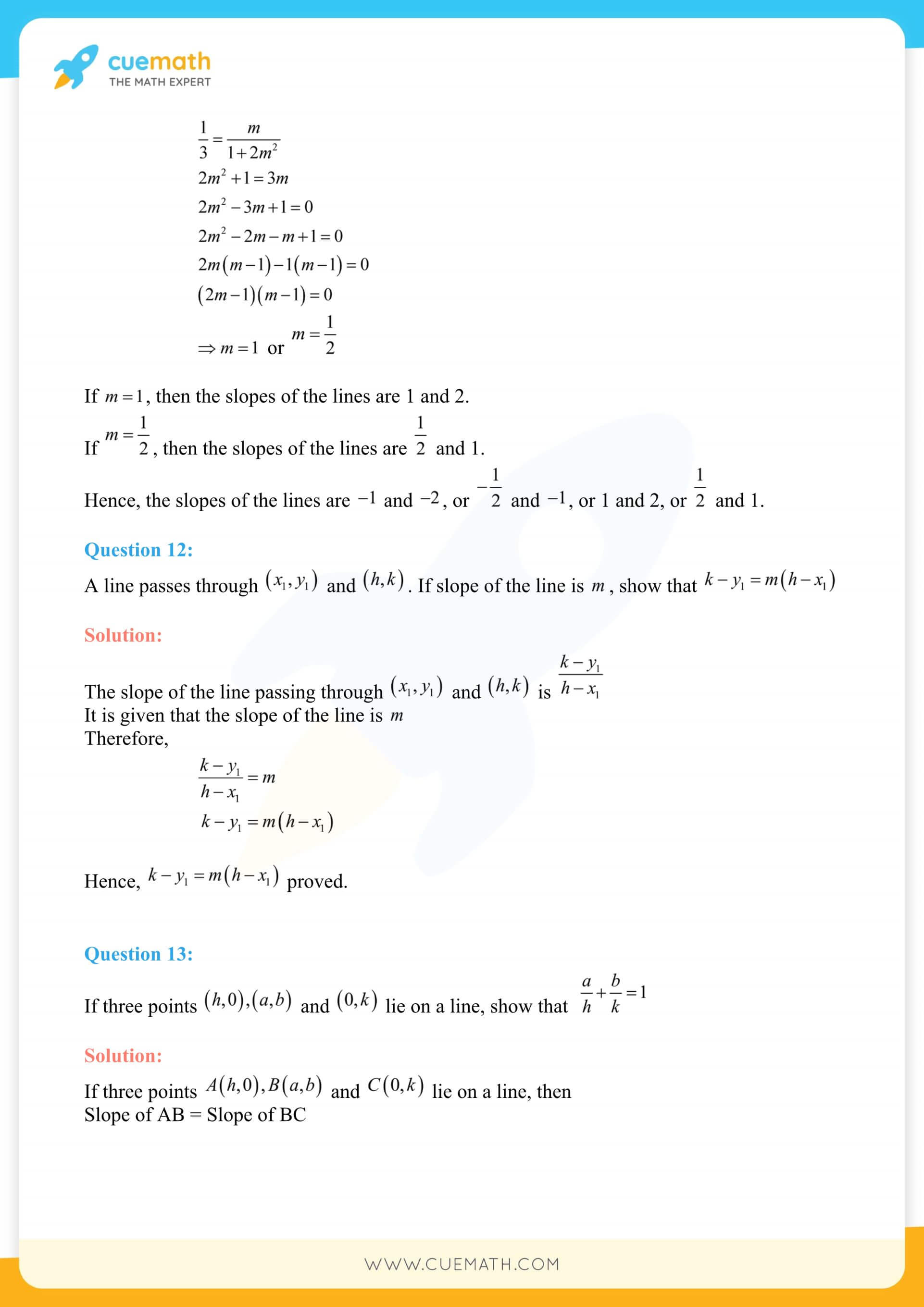 NCERT Solutions Class 11 Maths Chapter 10 Exercise 10.1 10