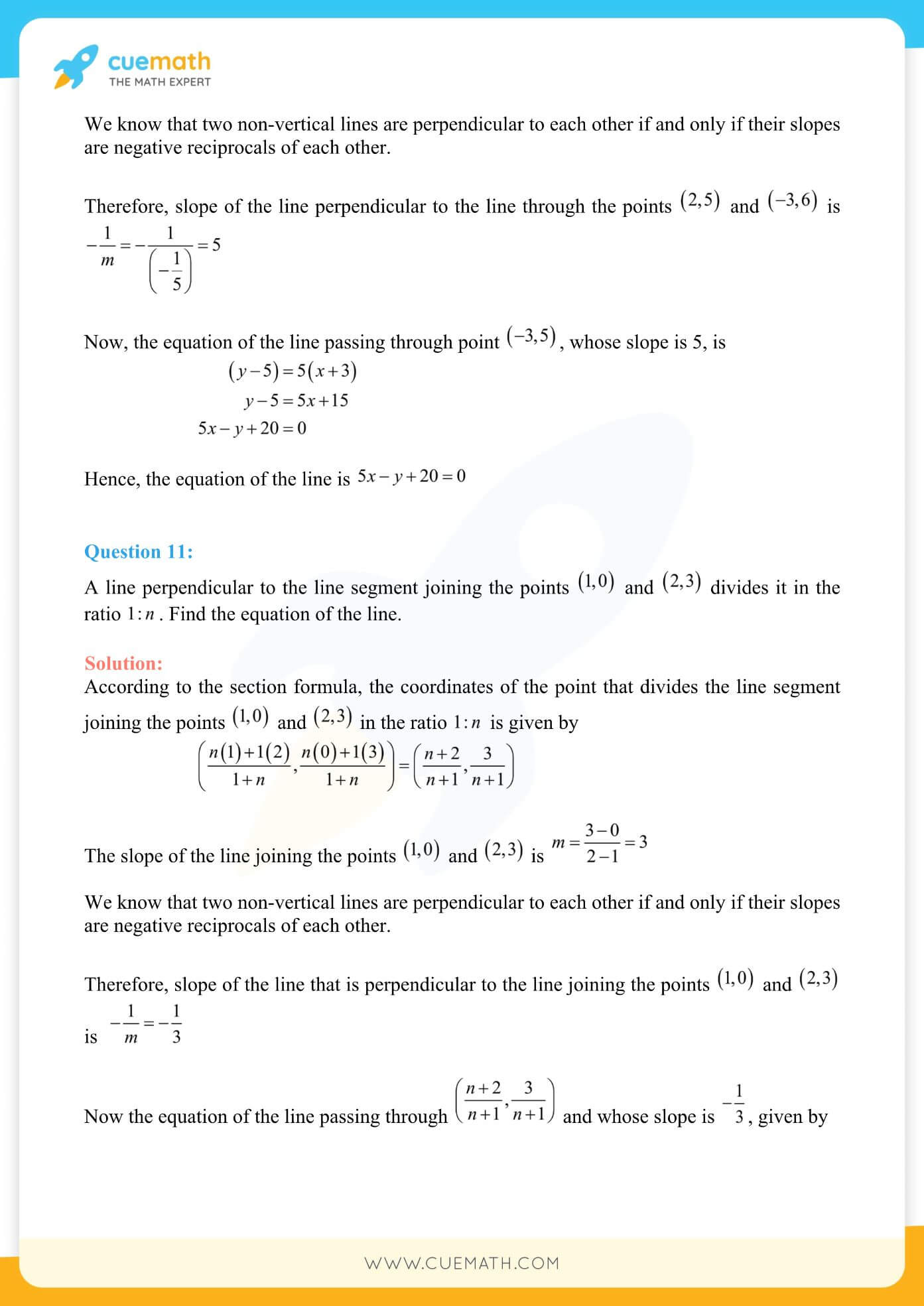NCERT Solutions Class 11 Maths Chapter 10 18