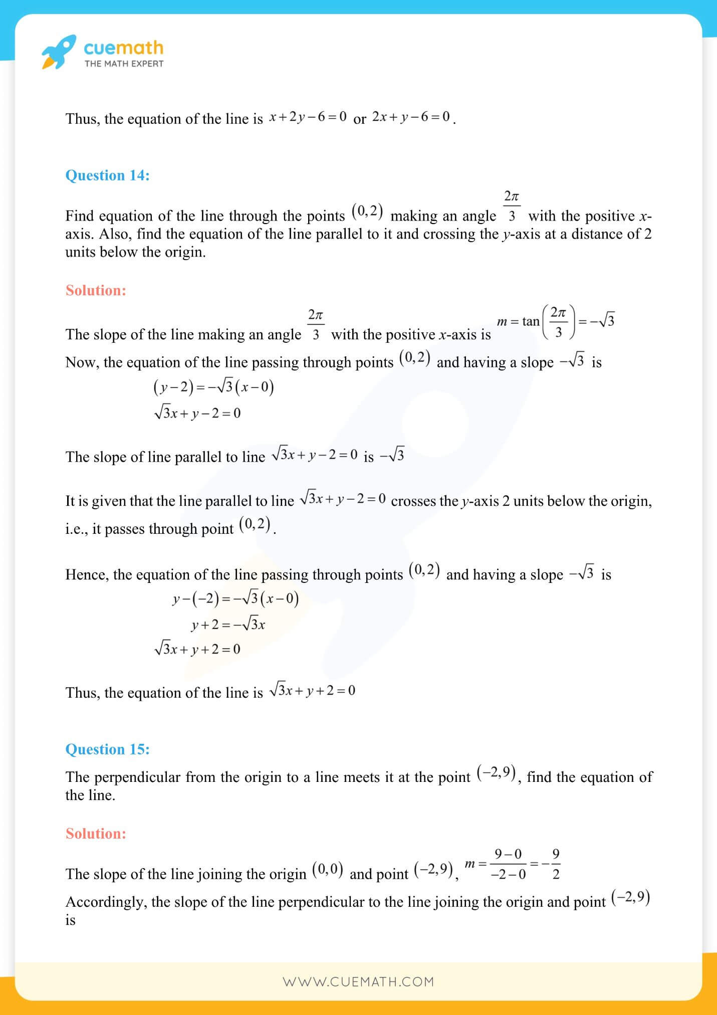 NCERT Solutions Class 11 Maths Chapter 10 Exercise 10.2 21