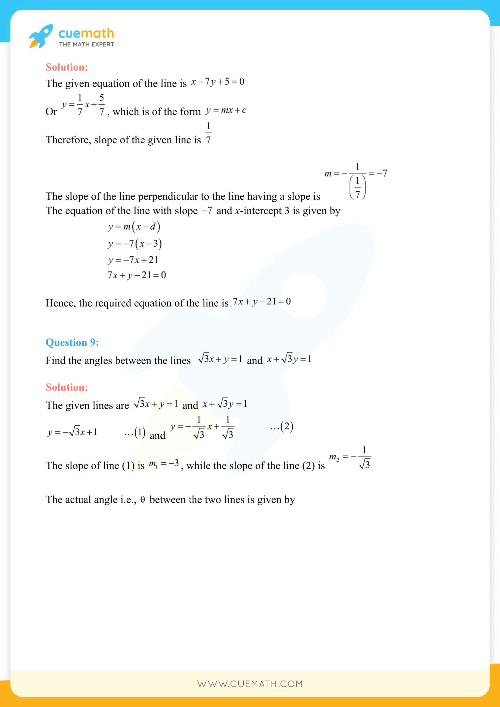 NCERT Solutions Class 11 Maths Chapter 10 Exercise 10.3 34