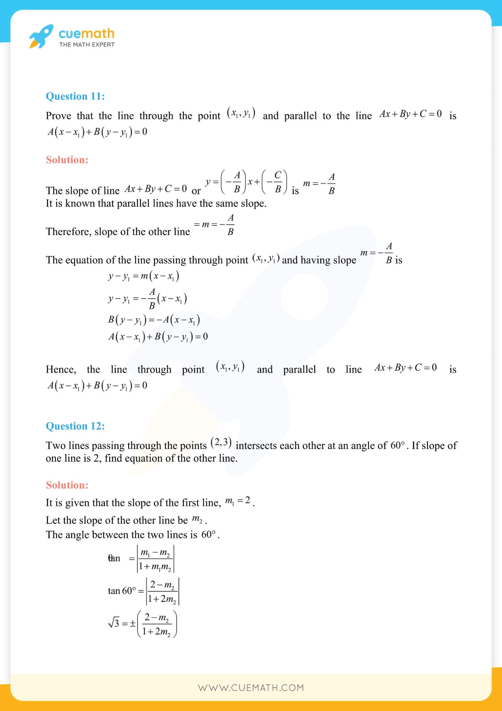 NCERT Solutions Class 11 Maths Chapter 10 Exercise 10.3 36