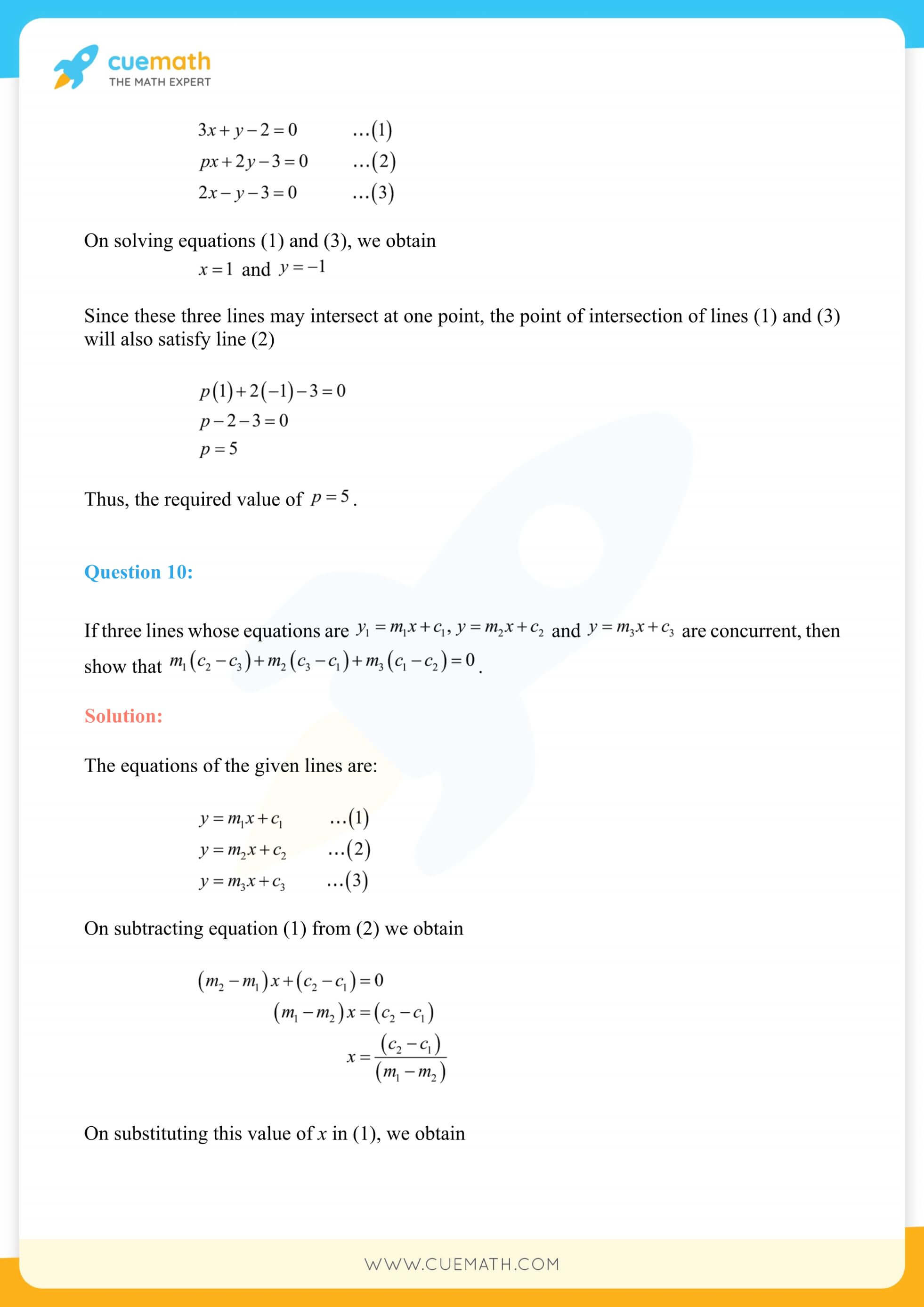 NCERT Solutions Class 11 Maths Chapter 10 Miscellaneous Exercise 51