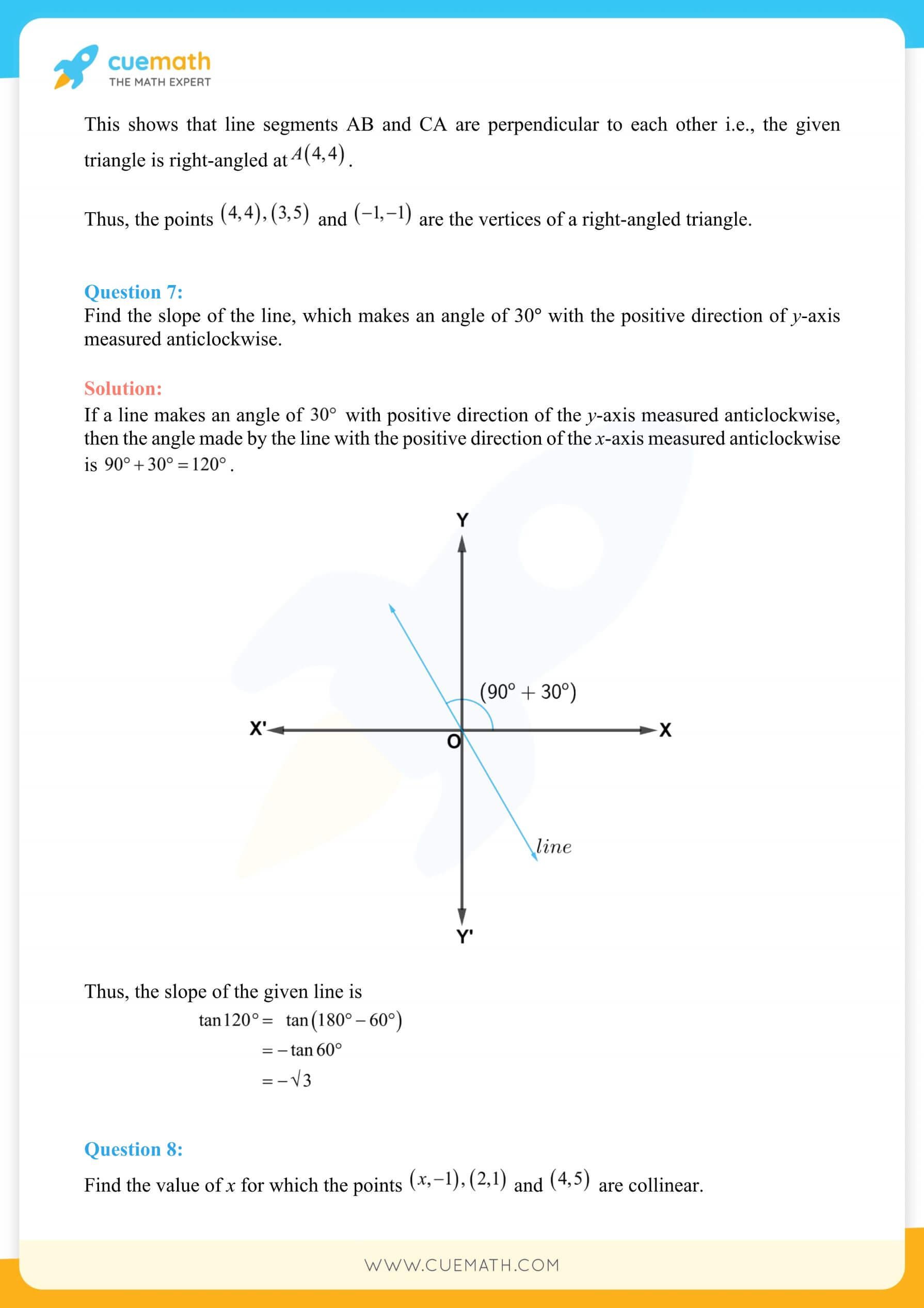 NCERT Solutions Class 11 Maths Chapter 10 Exercise 10.1 6