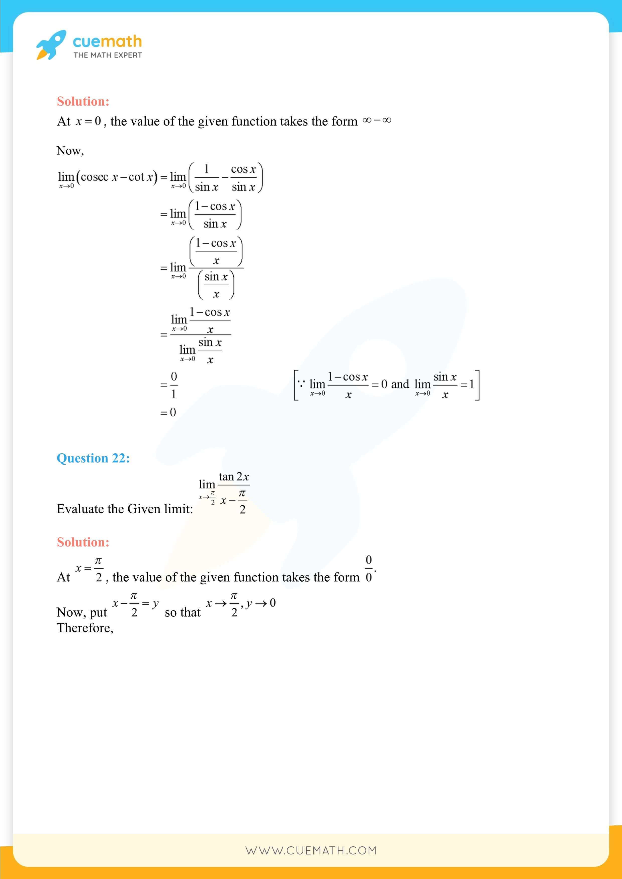 NCERT Solutions Class 11 Maths Chapter 13 Exercise 13.1 10