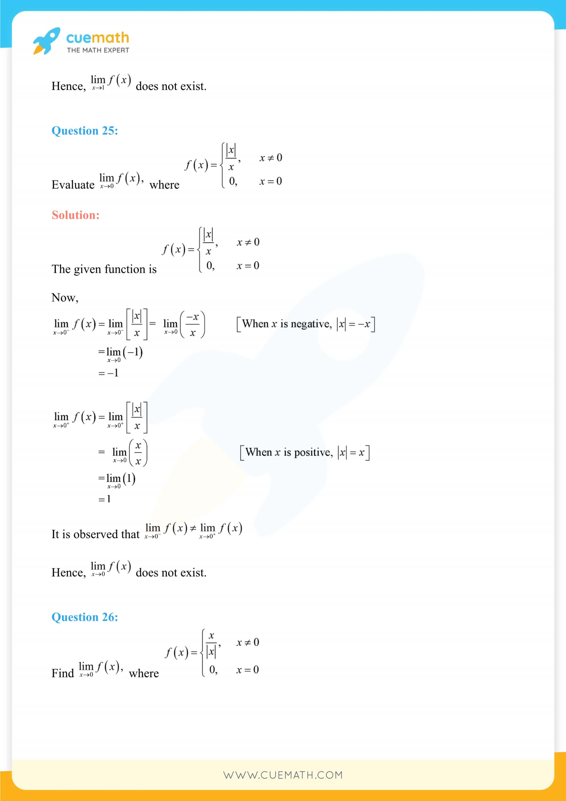 NCERT Solutions Class 11 Maths Chapter 13 Exercise 13.1 13