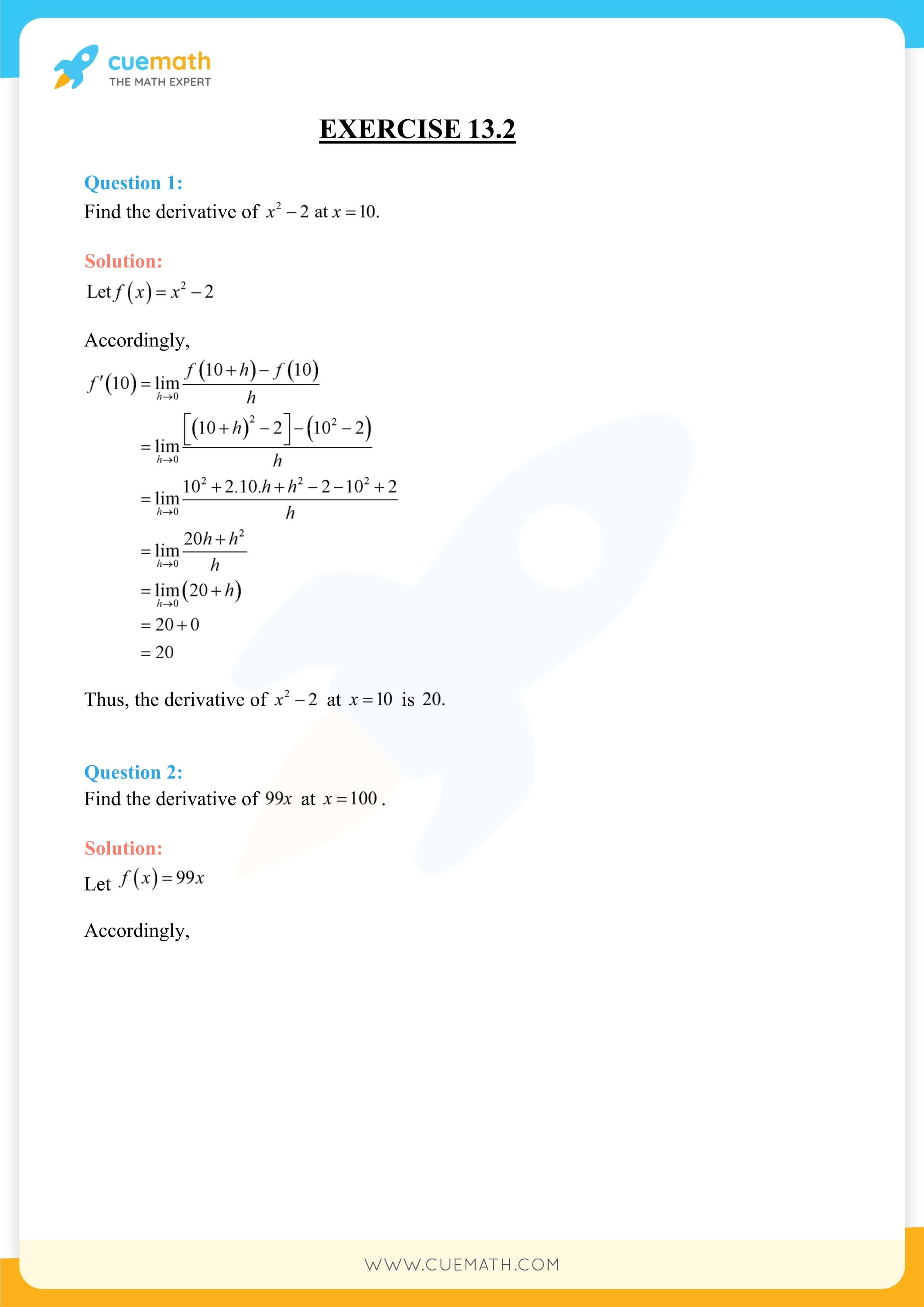 NCERT Solutions Class 11 Maths Chapter 13 20