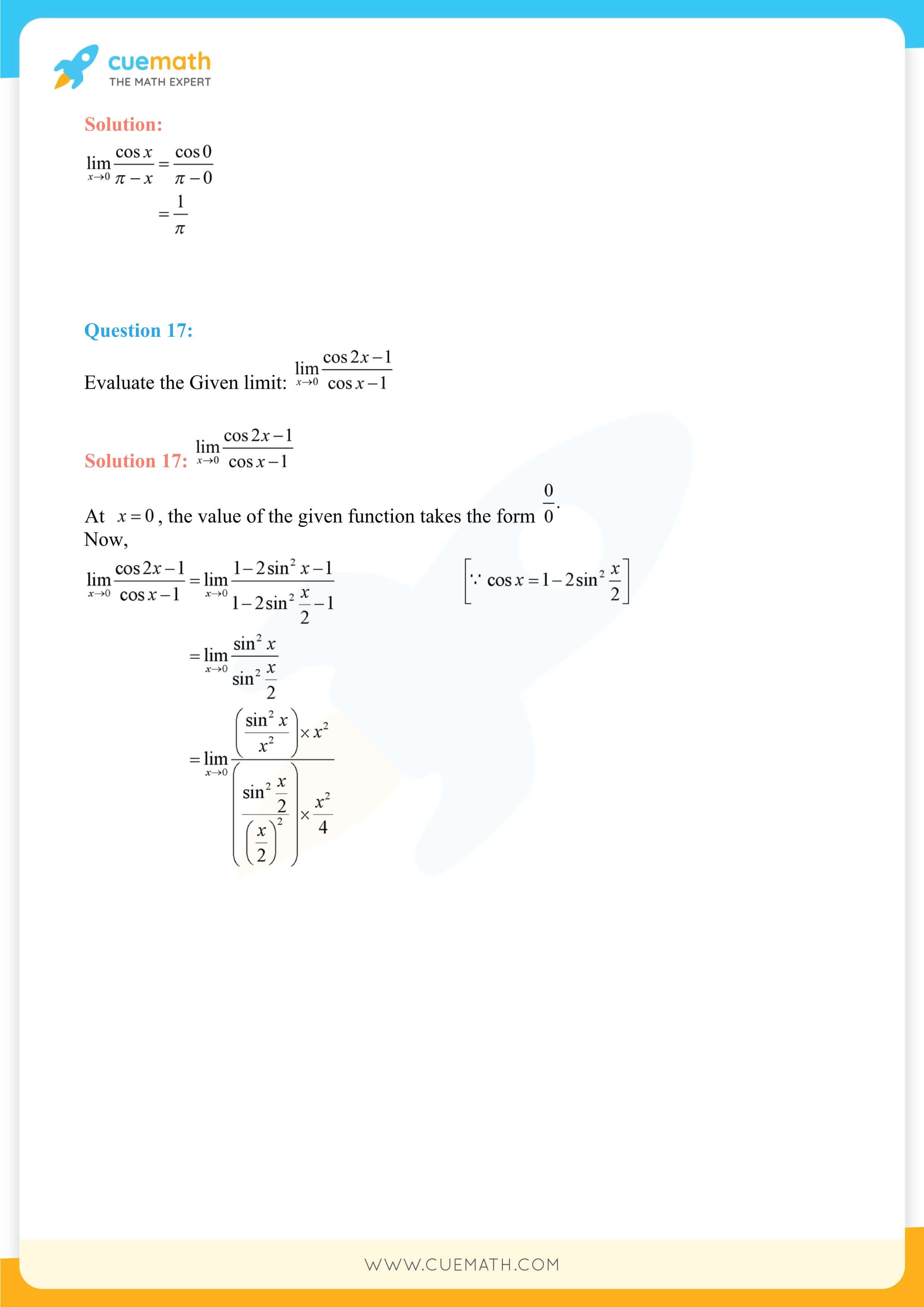 NCERT Solutions Class 11 Maths Chapter 13 Exercise 13.1 7