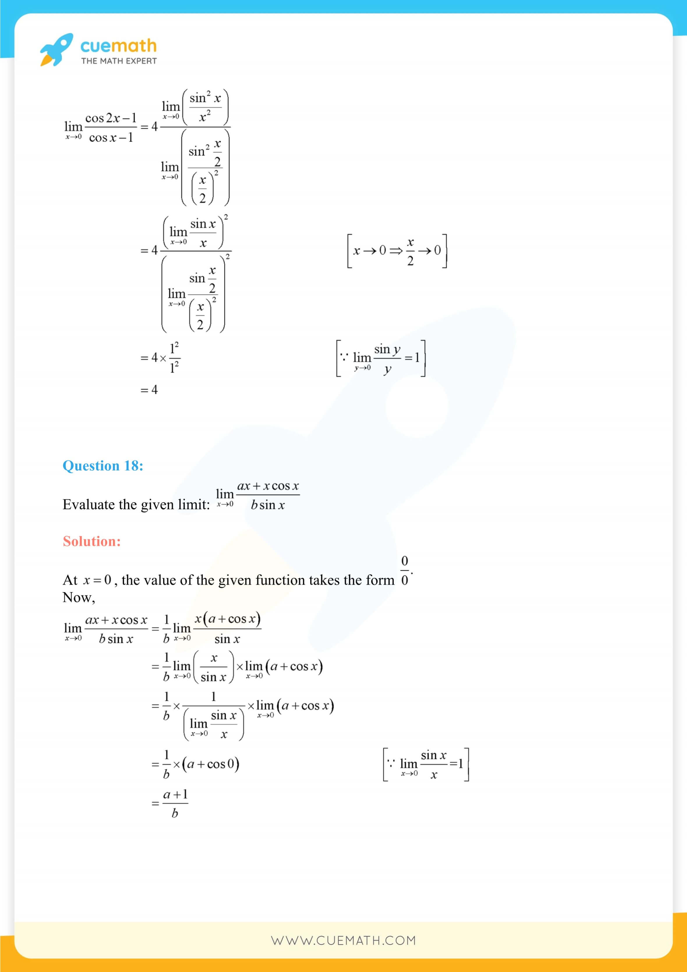 NCERT Solutions Class 11 Maths Chapter 13 Exercise 13.1 8