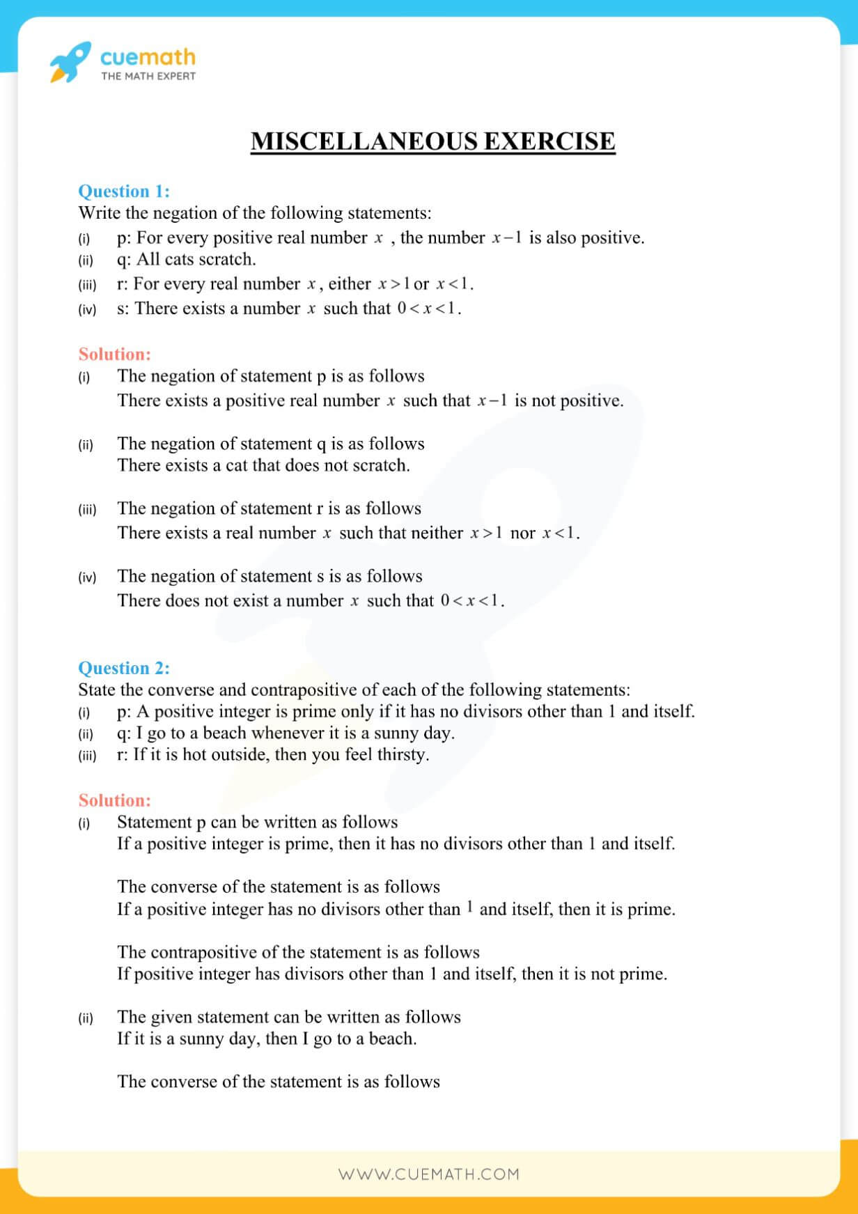 NCERT Solutions Class 11 Maths Chapter 14 Miscellaneous Exercise 14