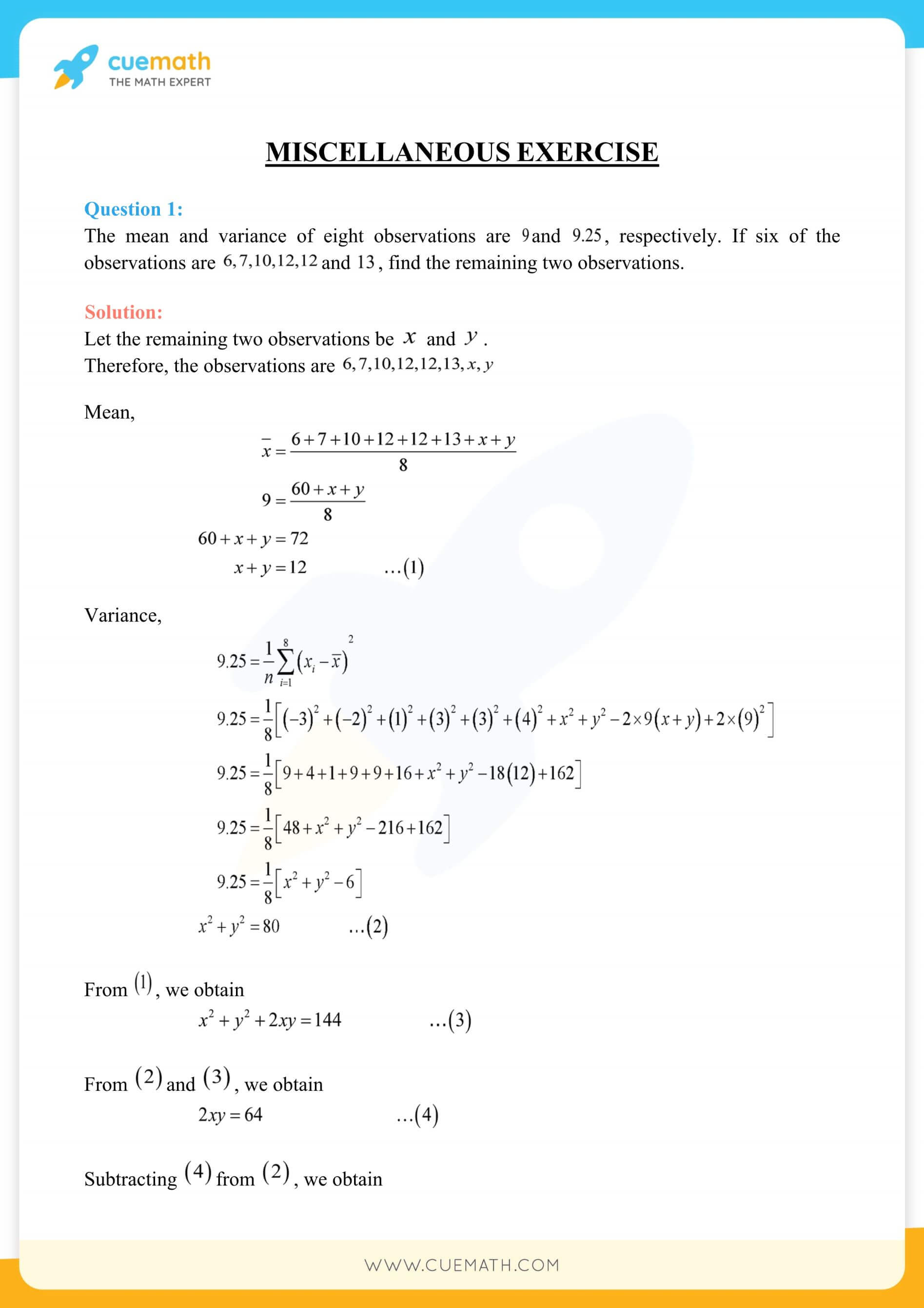 NCERT Solutions Class 11 Maths Chapter 15 Miscellaneous Exercise 33
