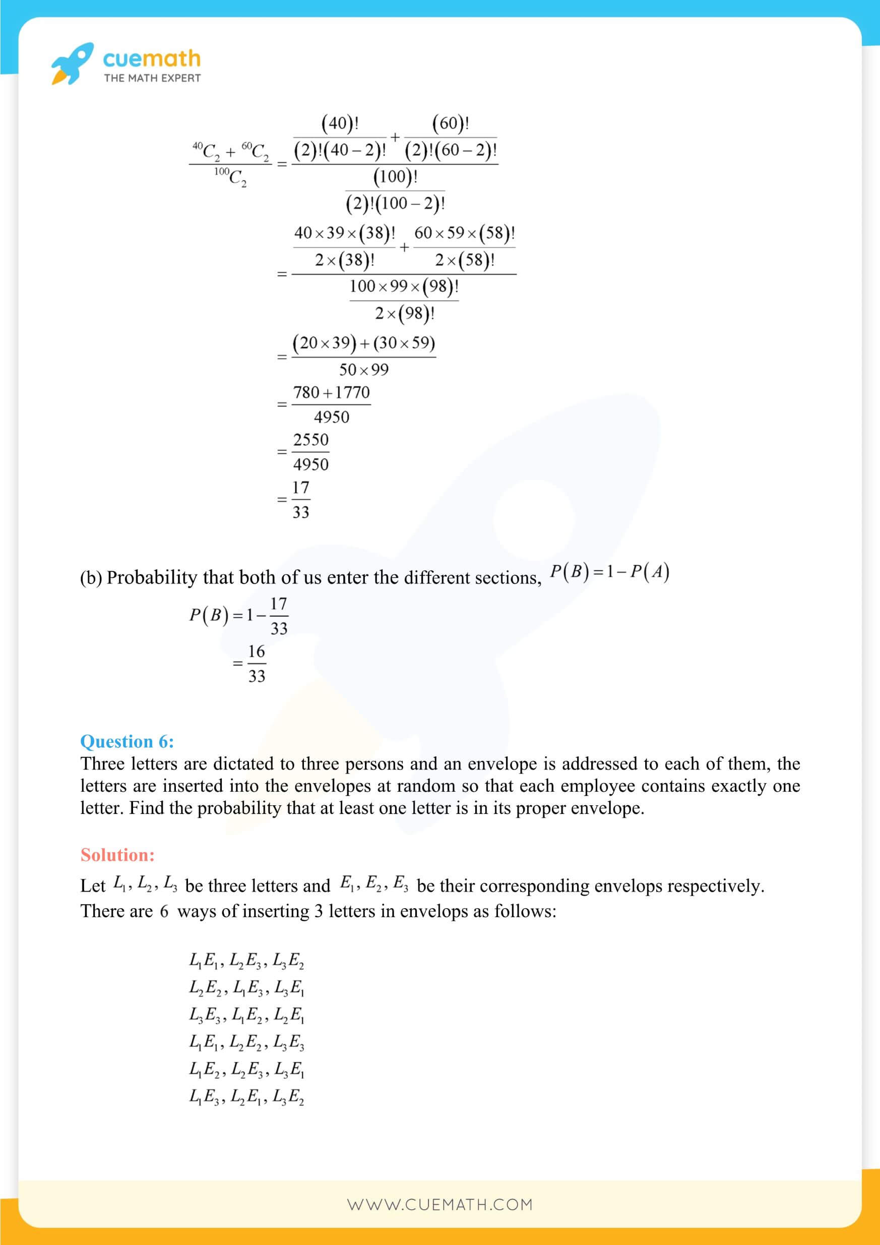 NCERT Solutions Class 11 Maths Chapter 16 39
