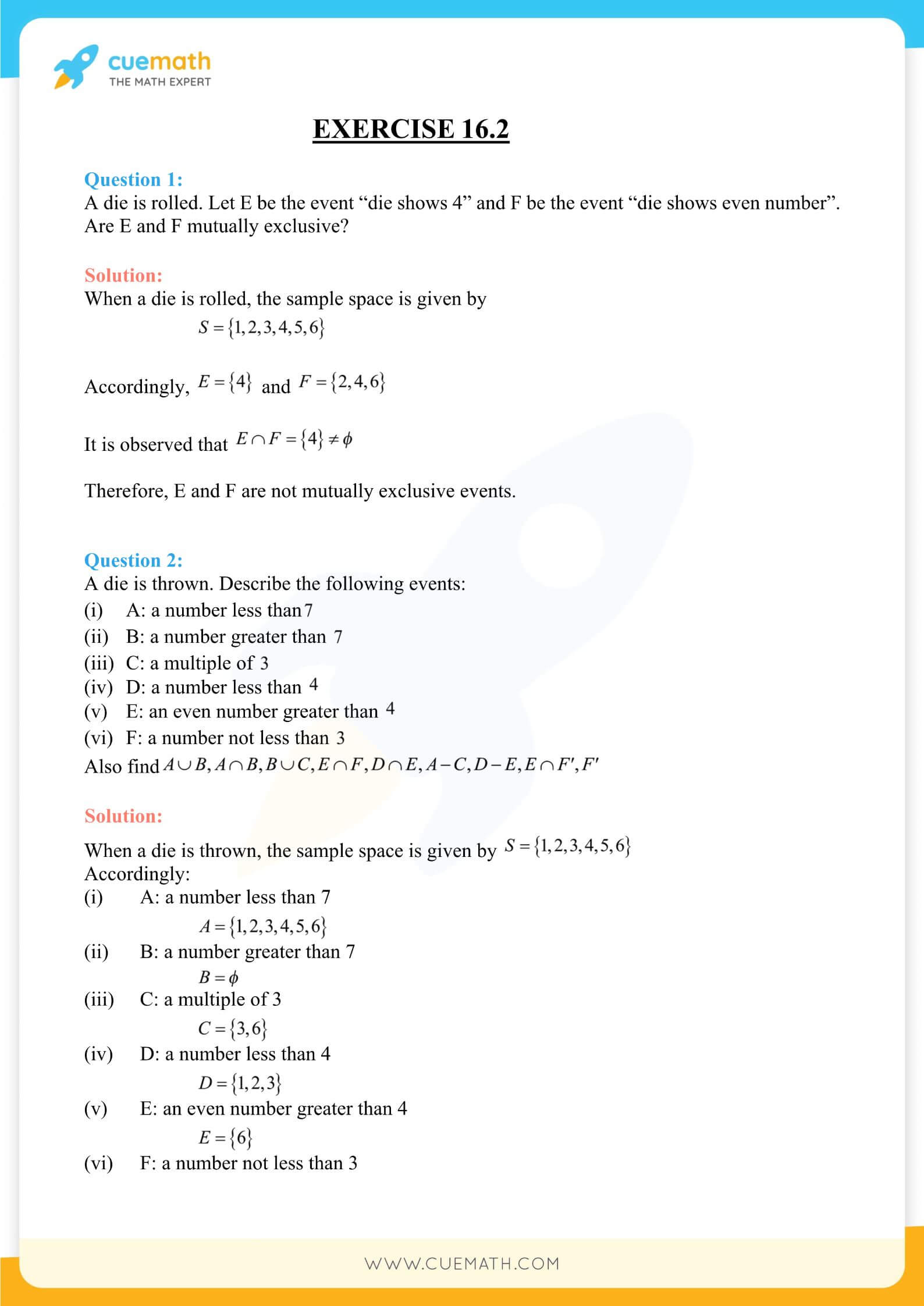 NCERT Solutions Class 11 Maths Chapter 16 Exercise 16.2 6
