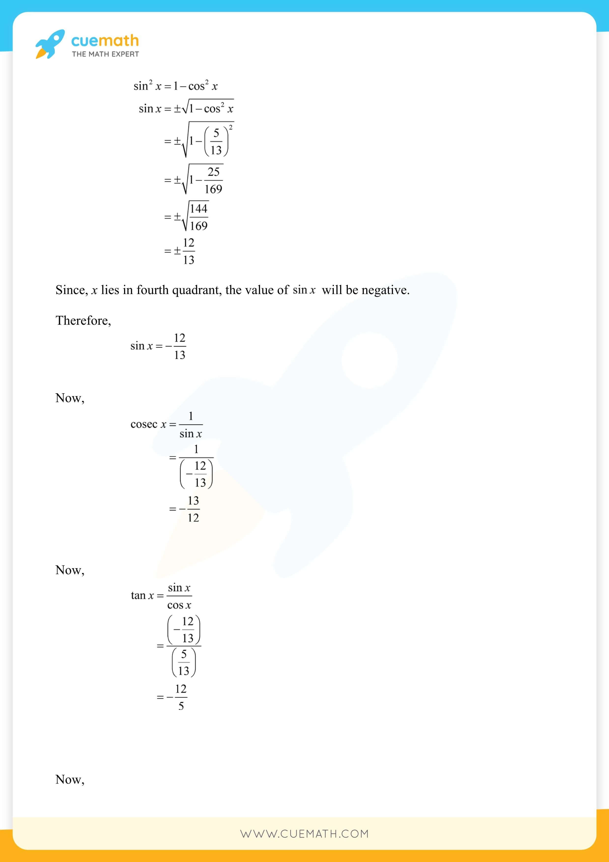 NCERT Solutions Class 11 Maths Chapter 3 12