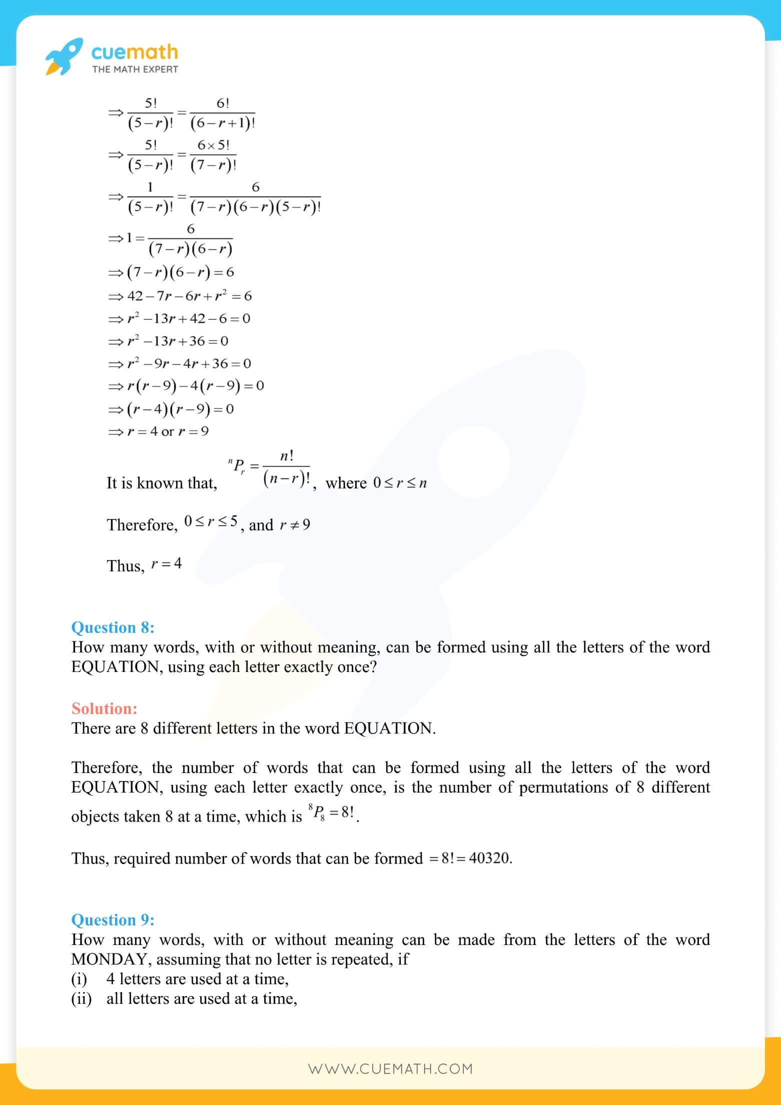 NCERT Solutions Class 11 Maths Chapter 7 10