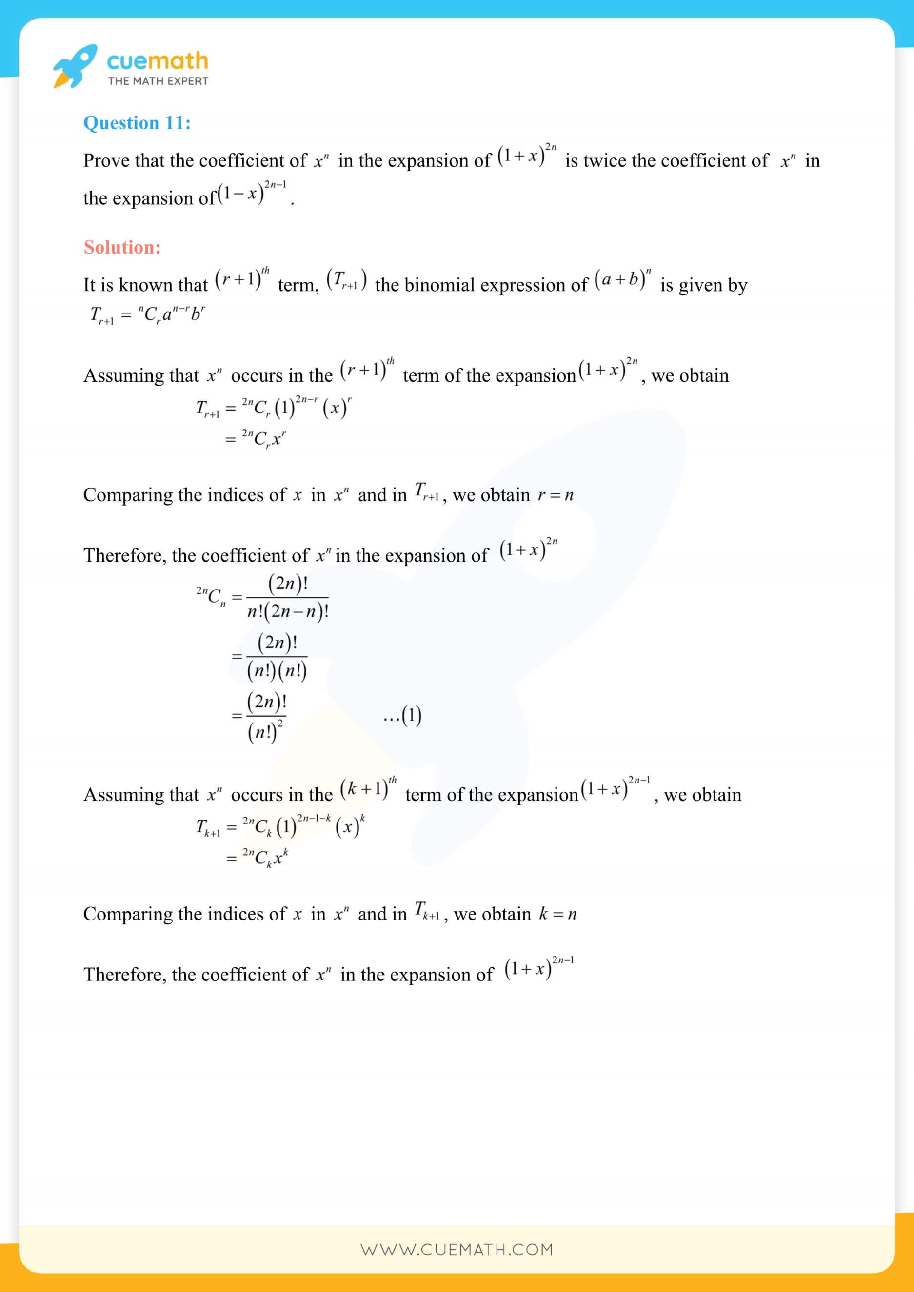 NCERT Solutions Class 11 Maths Chapter 8 14