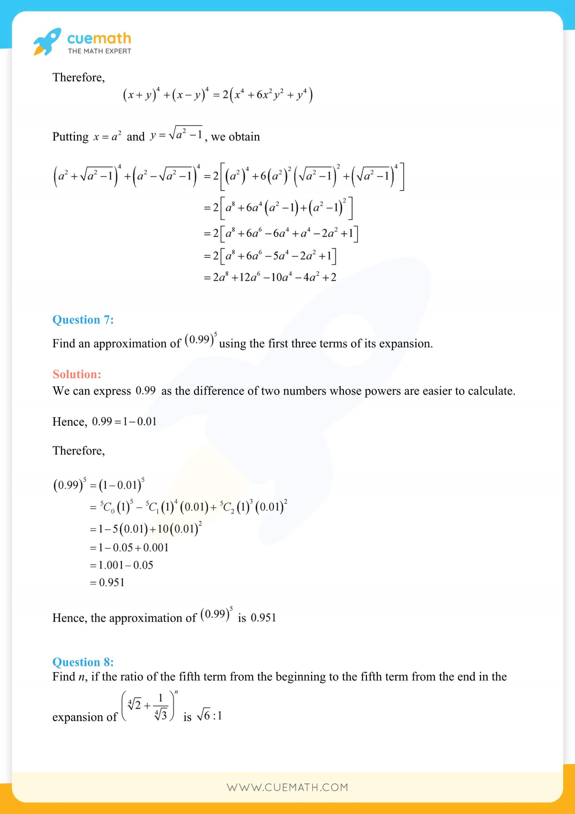 NCERT Solutions Class 11 Maths Chapter 8 22