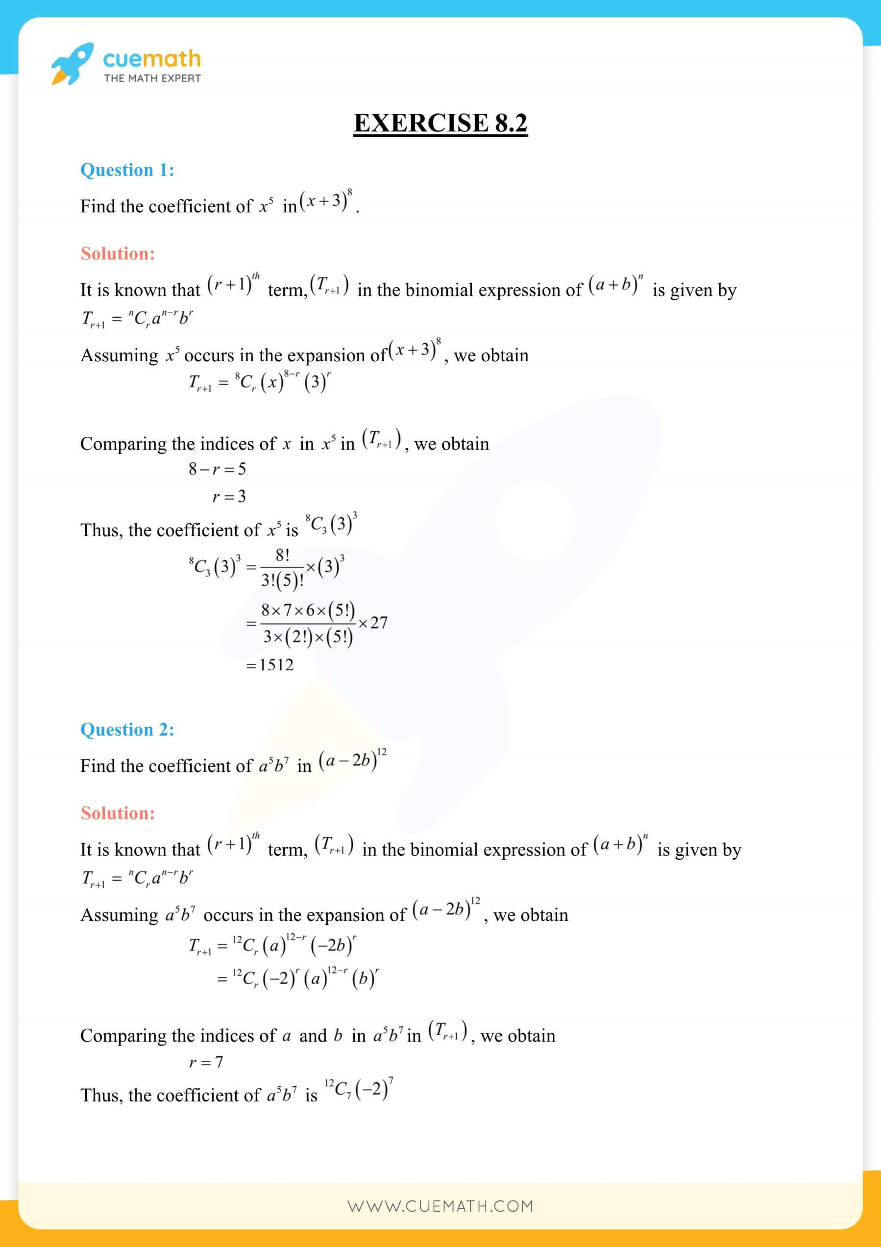 NCERT Solutions Class 11 Maths Chapter 8 Exercise 8.2 7