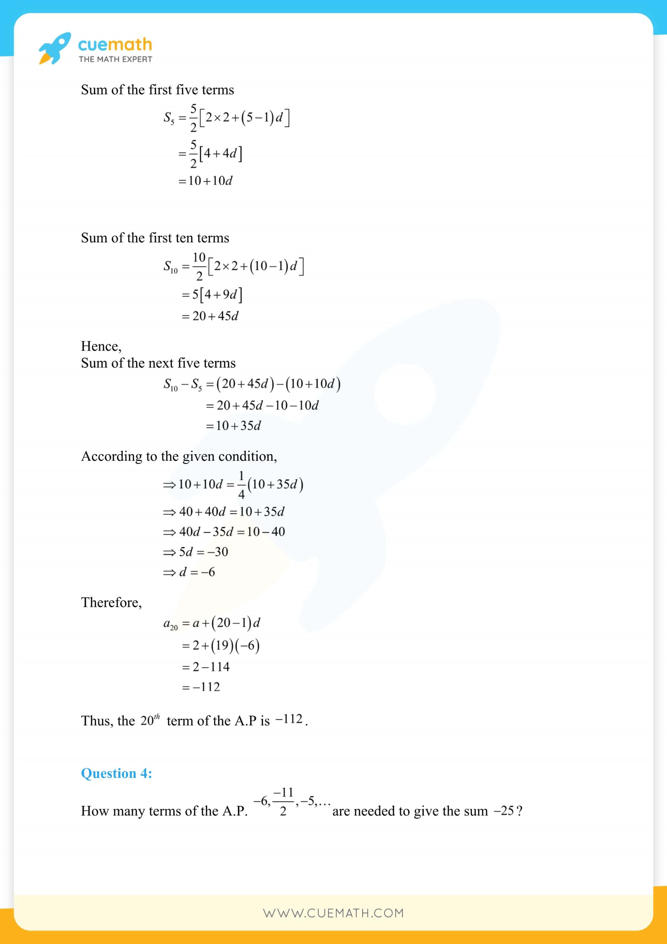 NCERT Solutions Class 11 Maths Chapter 9 Exercise 9.2 10