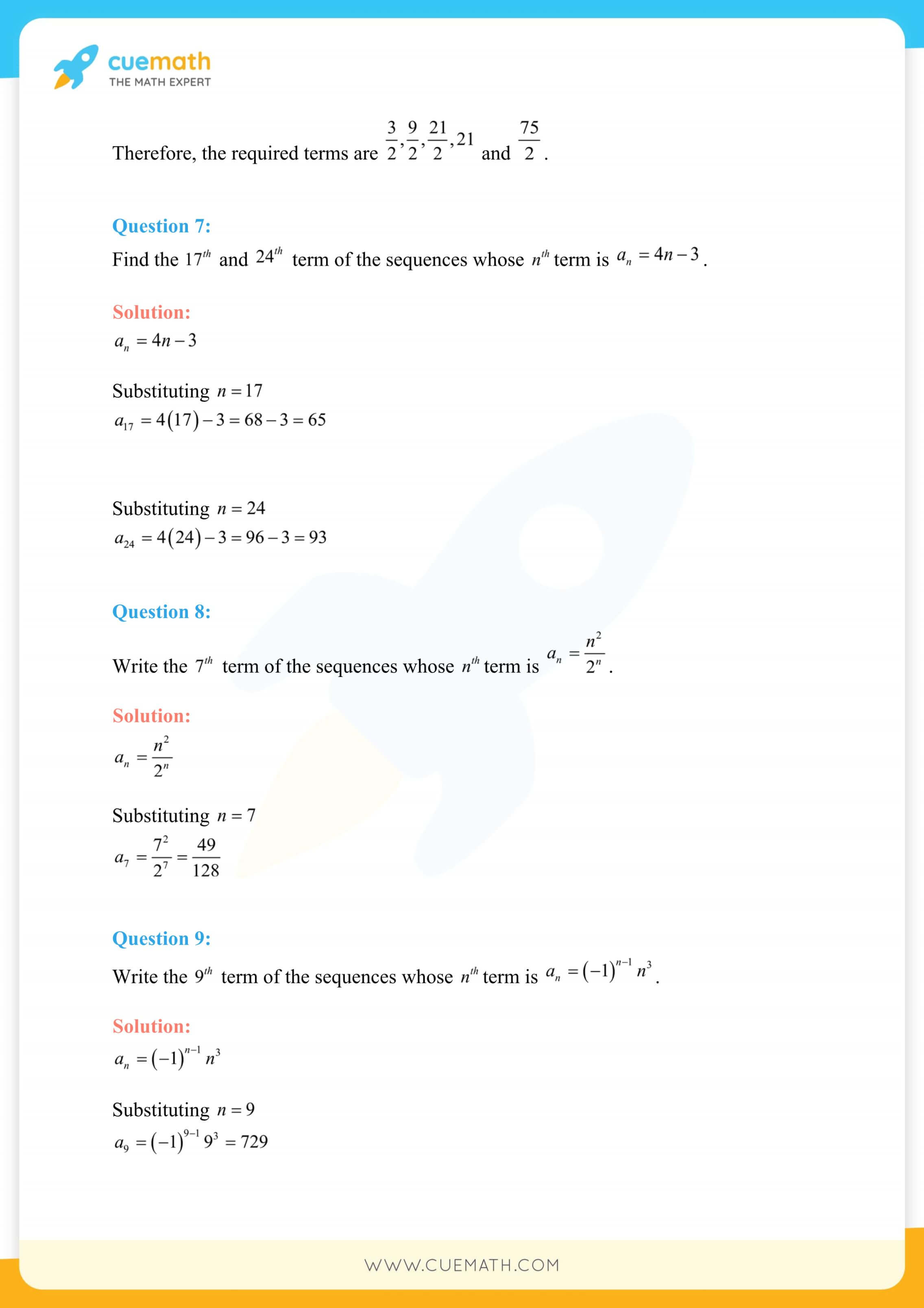 NCERT Solutions Class 11 Maths Chapter 9 Exercise 9.1 4