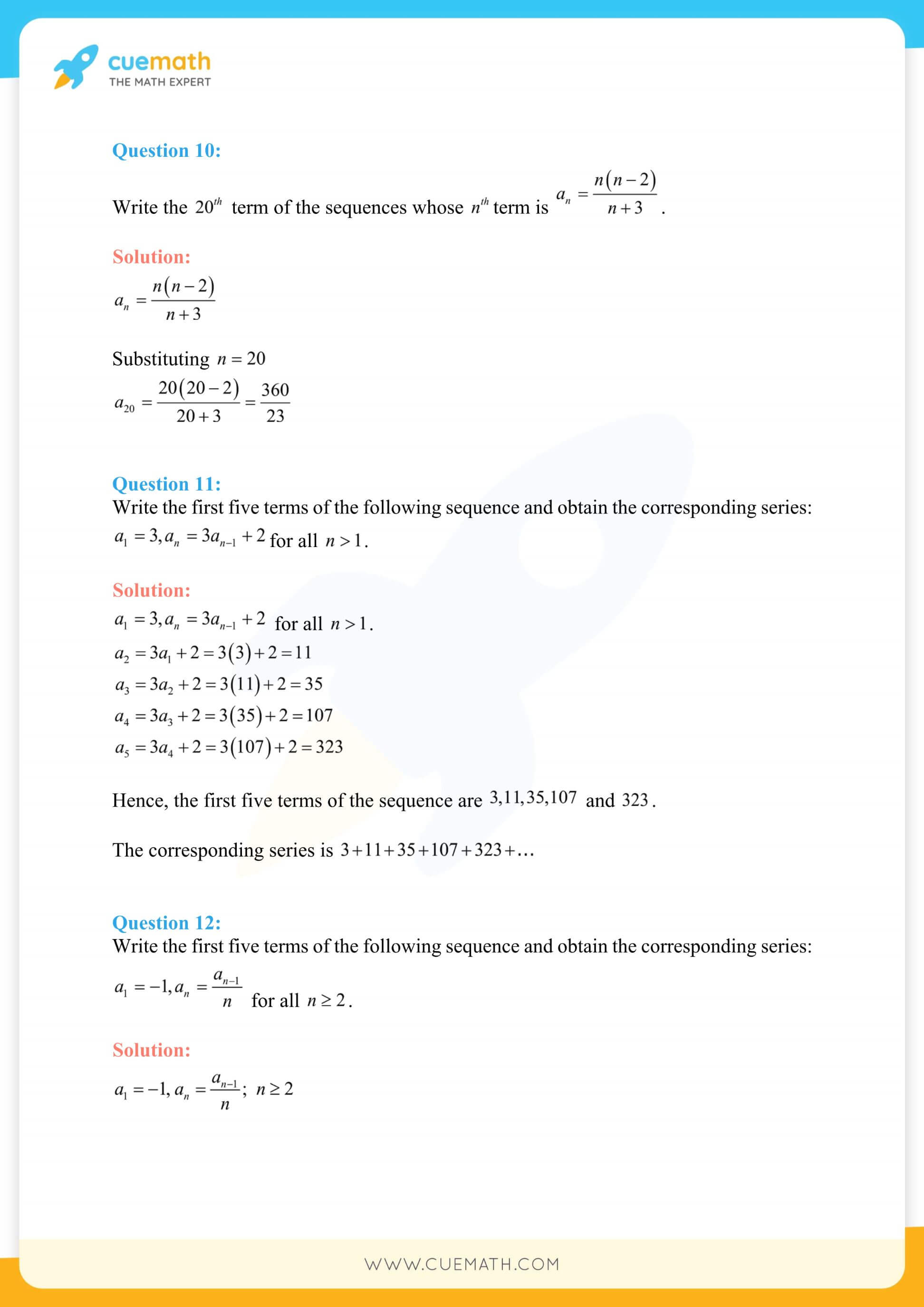 NCERT Solutions Class 11 Maths Chapter 9 Exercise 9.1 5