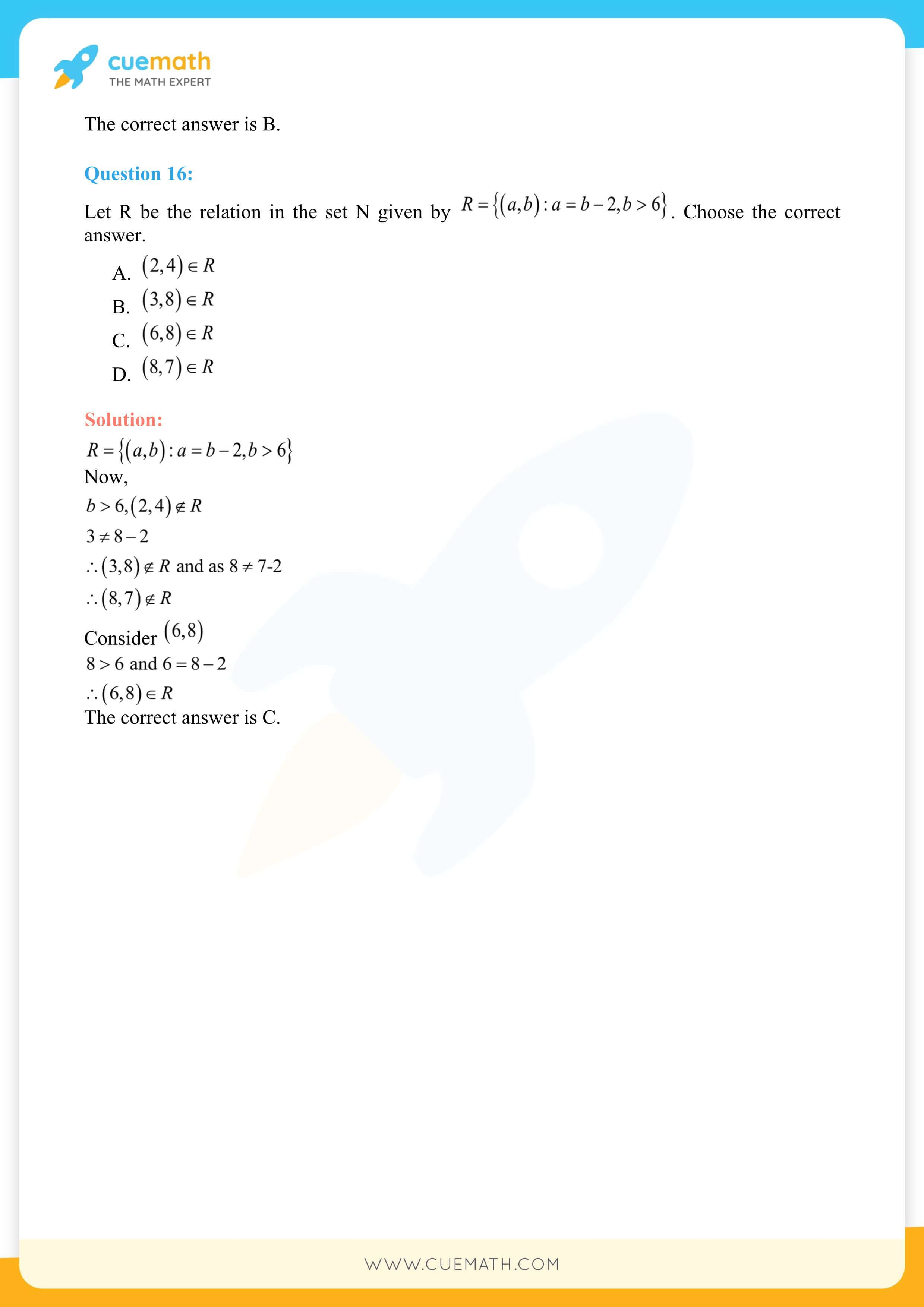 NCERT Solutions Class 12 Maths Chapter 1 14