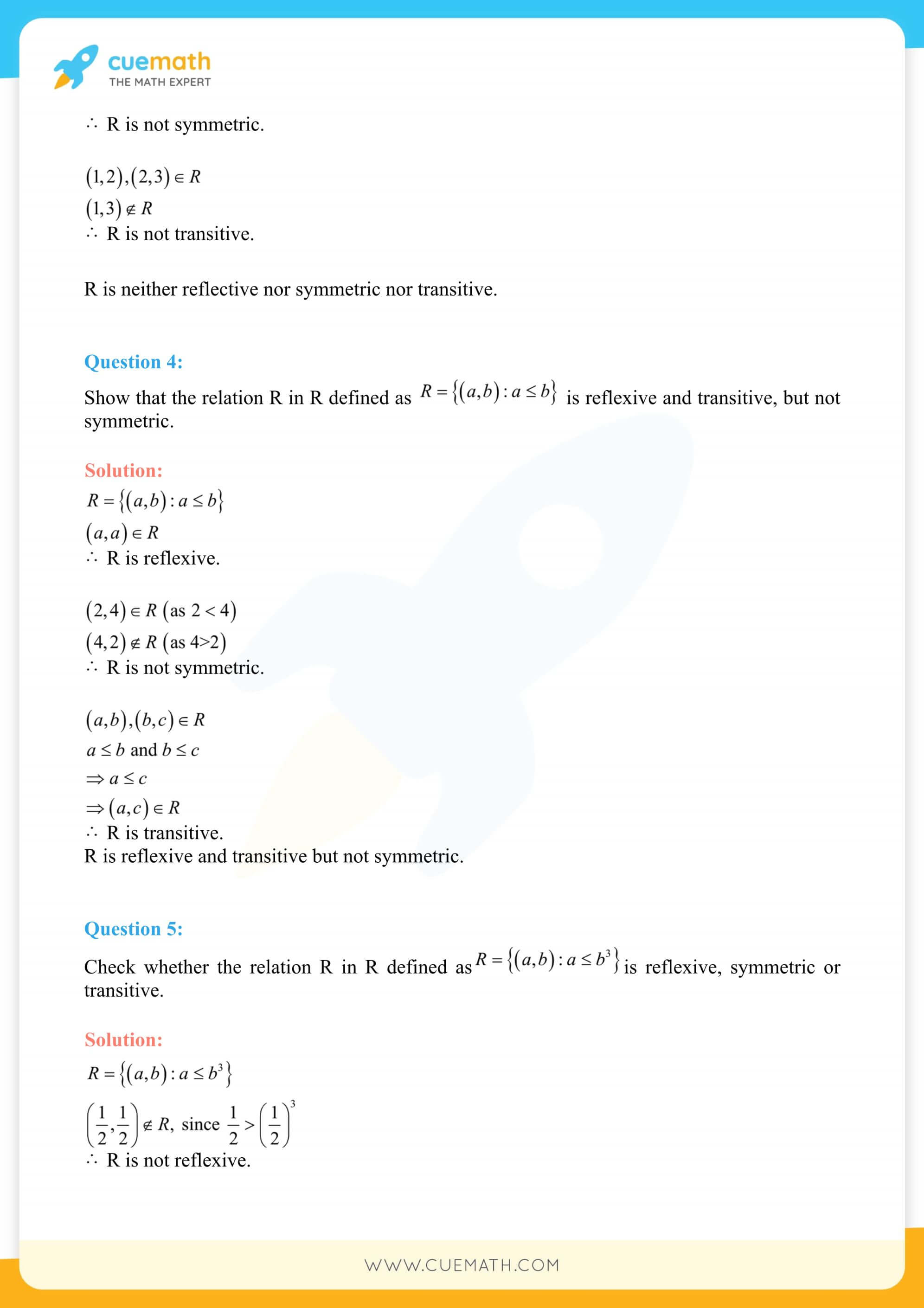 NCERT Solutions Class 12 Maths Chapter 1 4