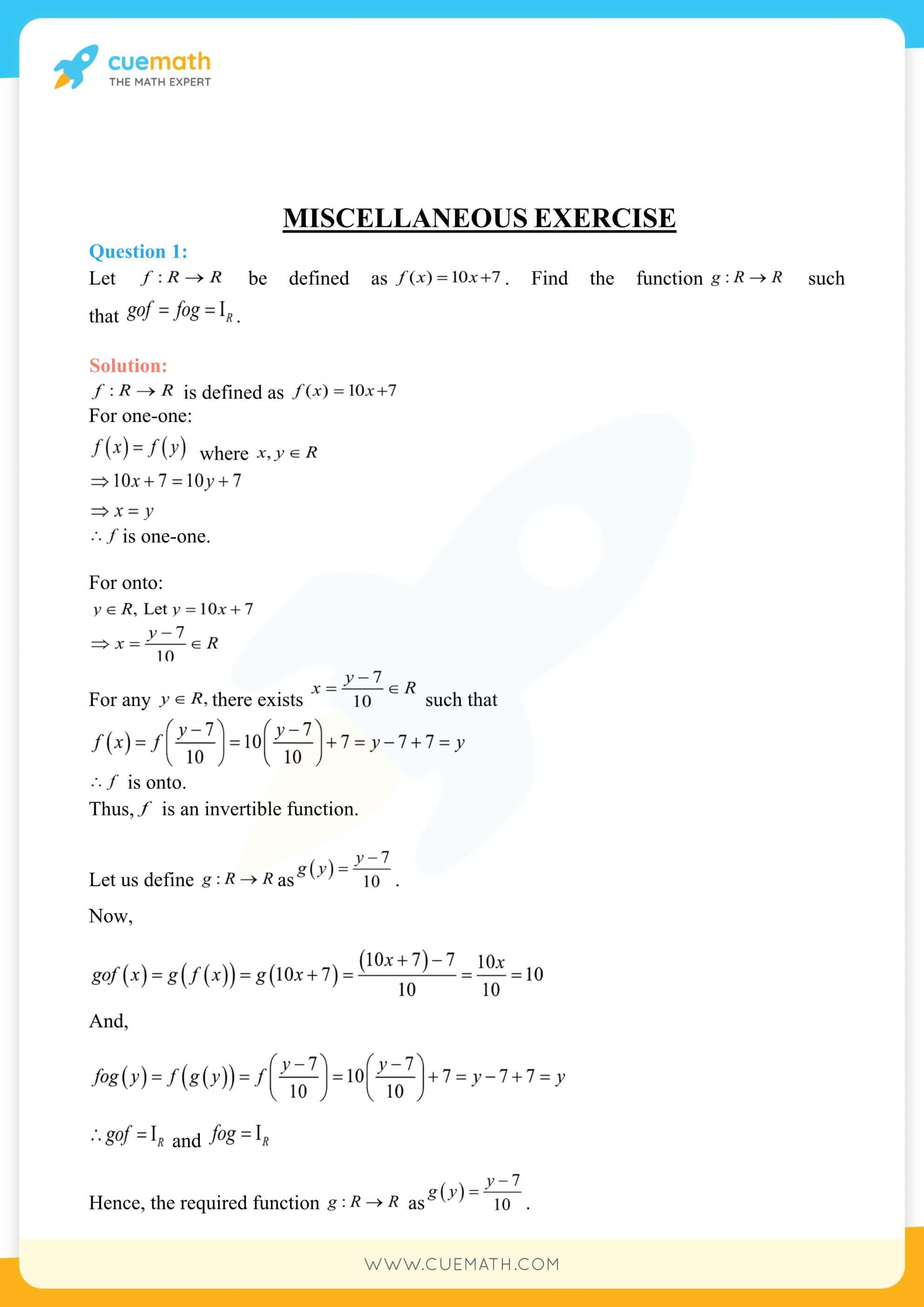 NCERT Solutions Class 12 Maths Chapter 1 50