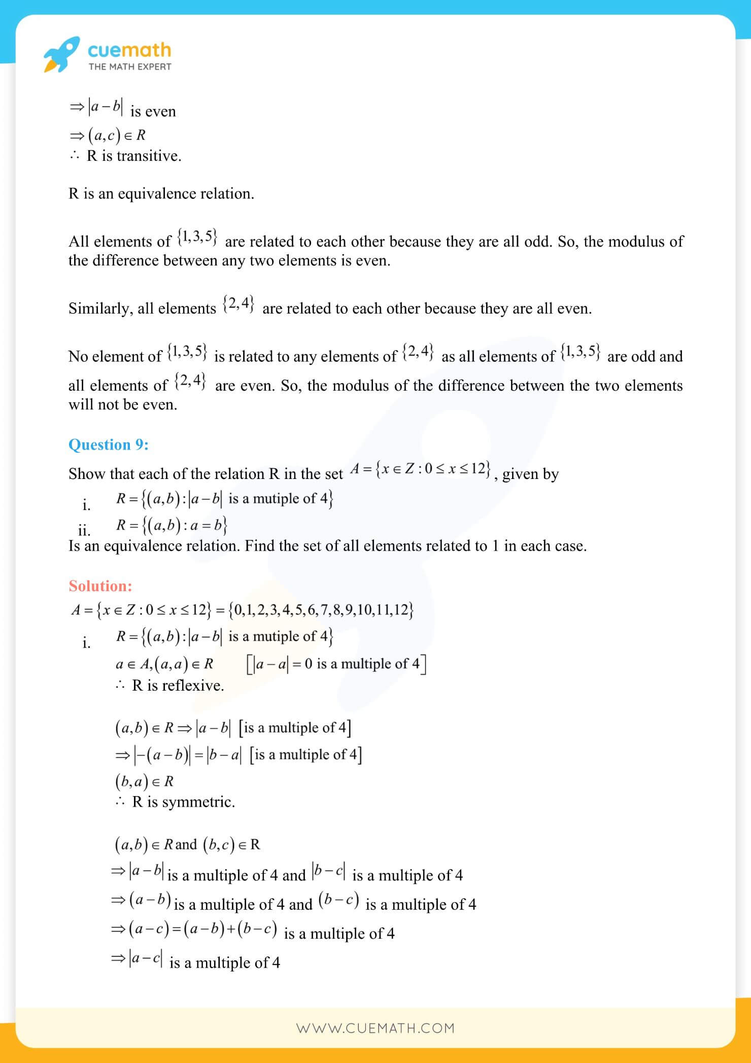 NCERT Solutions Class 12 Maths Chapter 1 7