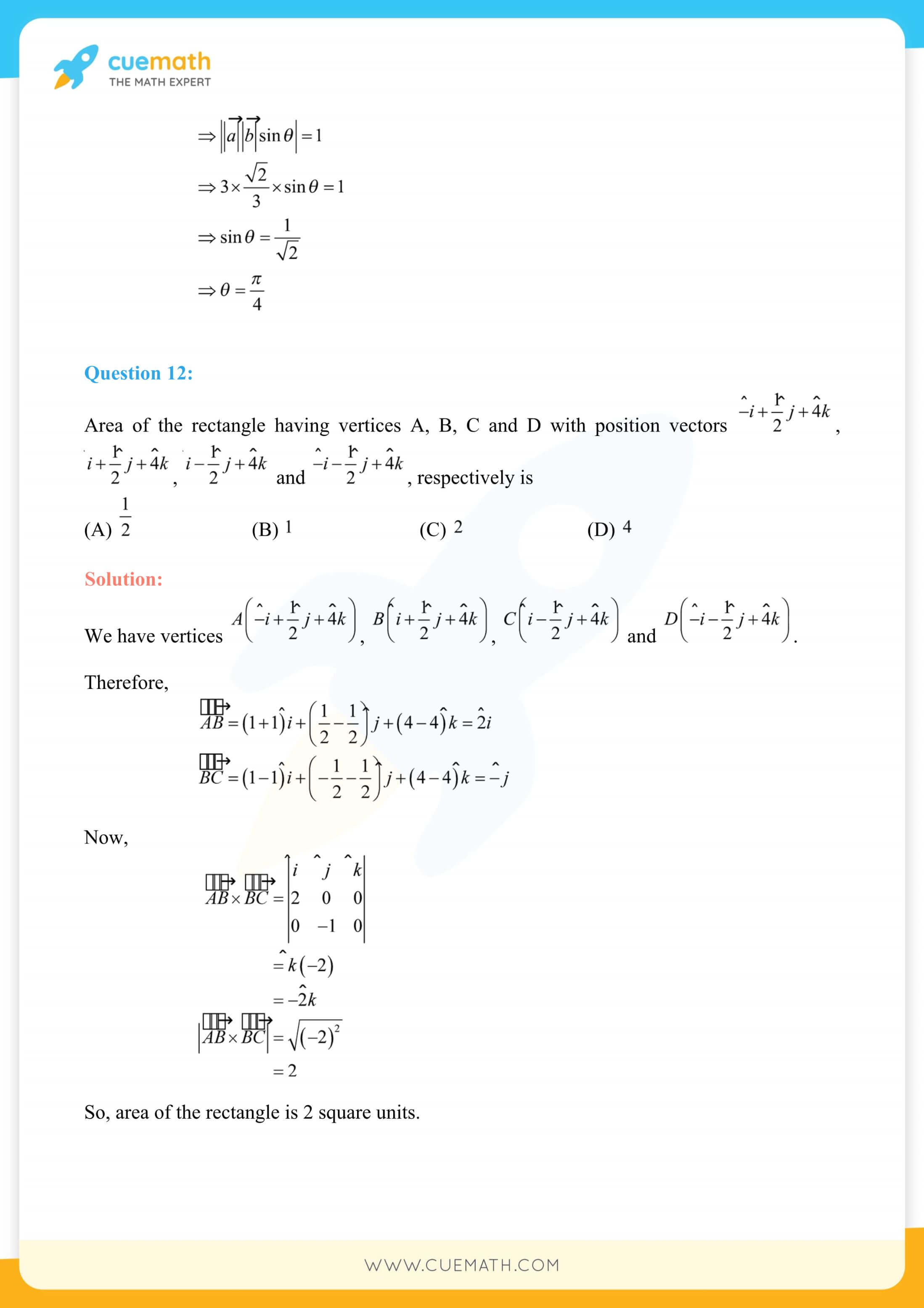 NCERT Solutions Class 12 Maths Chapter 10 Exercise 10.4 32