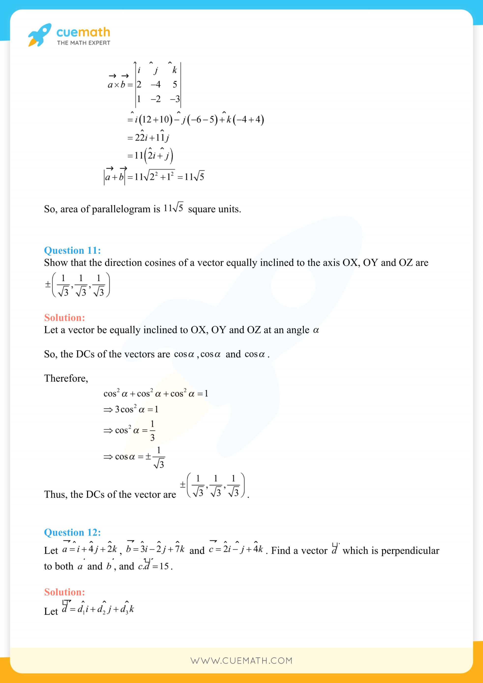 NCERT Solutions Class 12 Maths Chapter 10 Miscellaneous Exercise 40