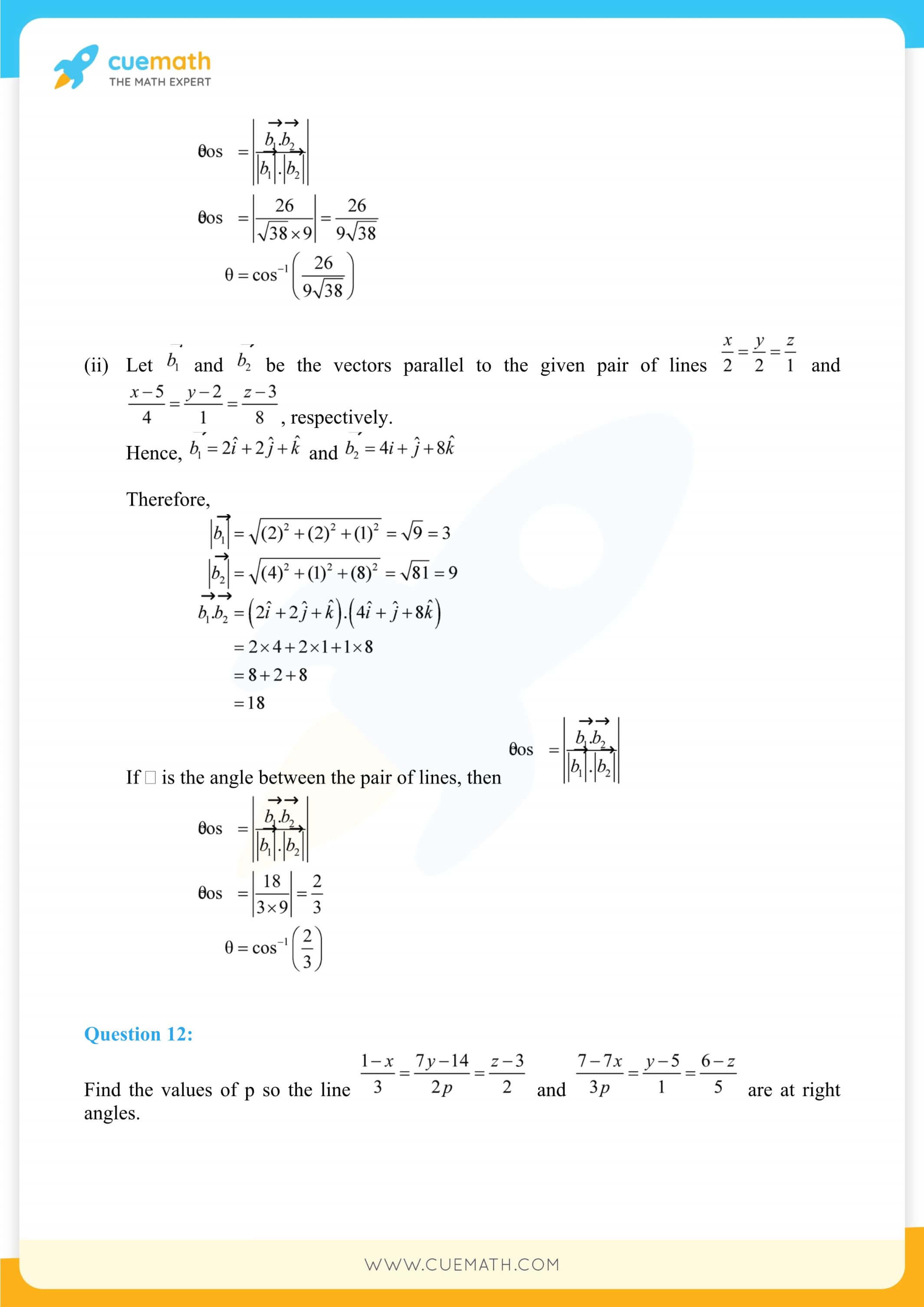 NCERT Solutions Class 12 Maths Chapter 11 14