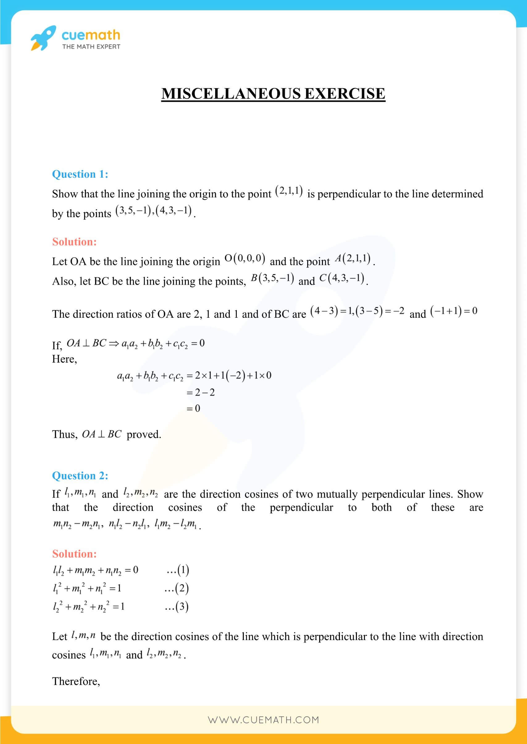 NCERT Solutions Class 12 Maths Chapter 11 Miscellaneous Exercise 38