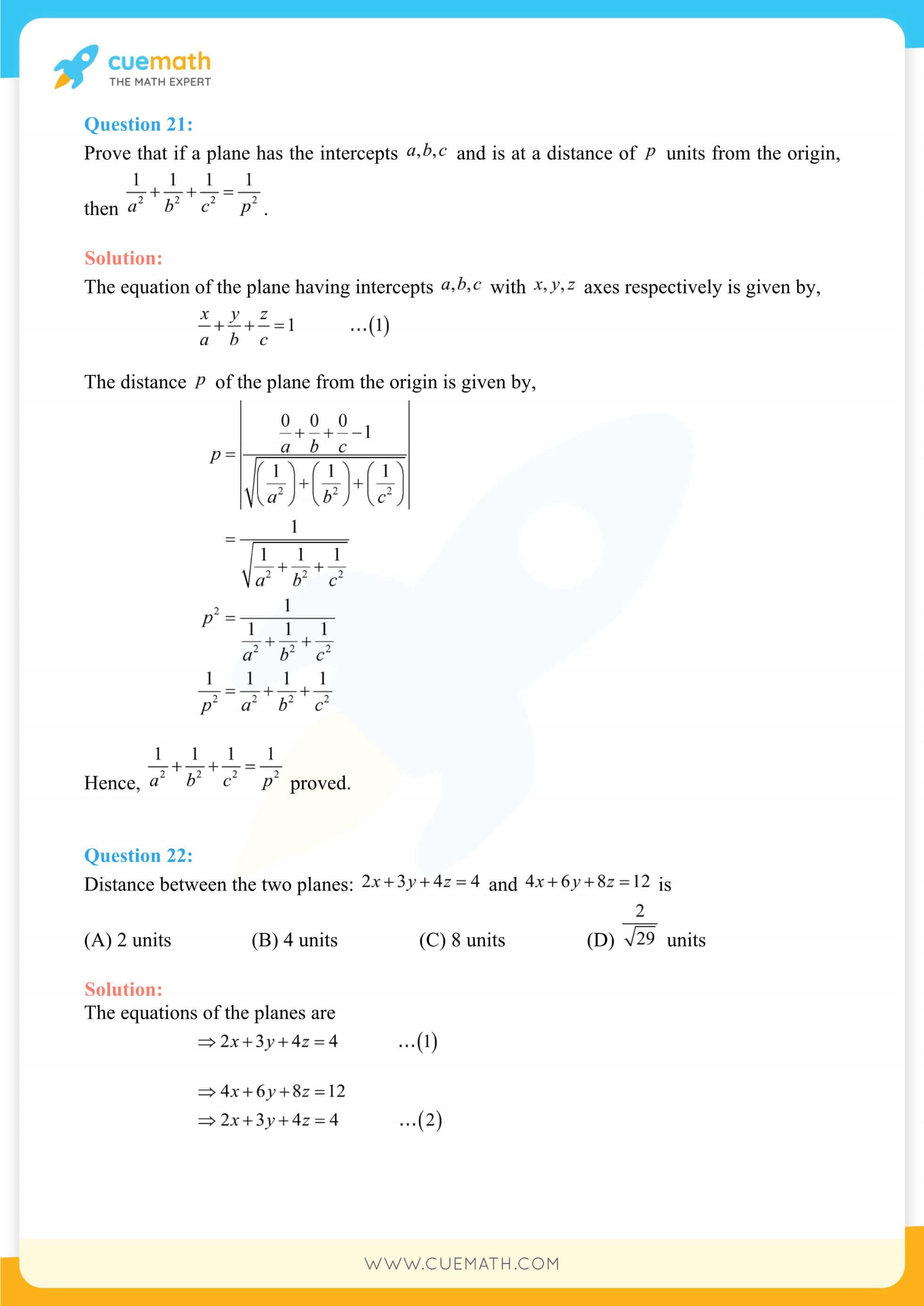 NCERT Solutions Class 12 Maths Chapter 11 54