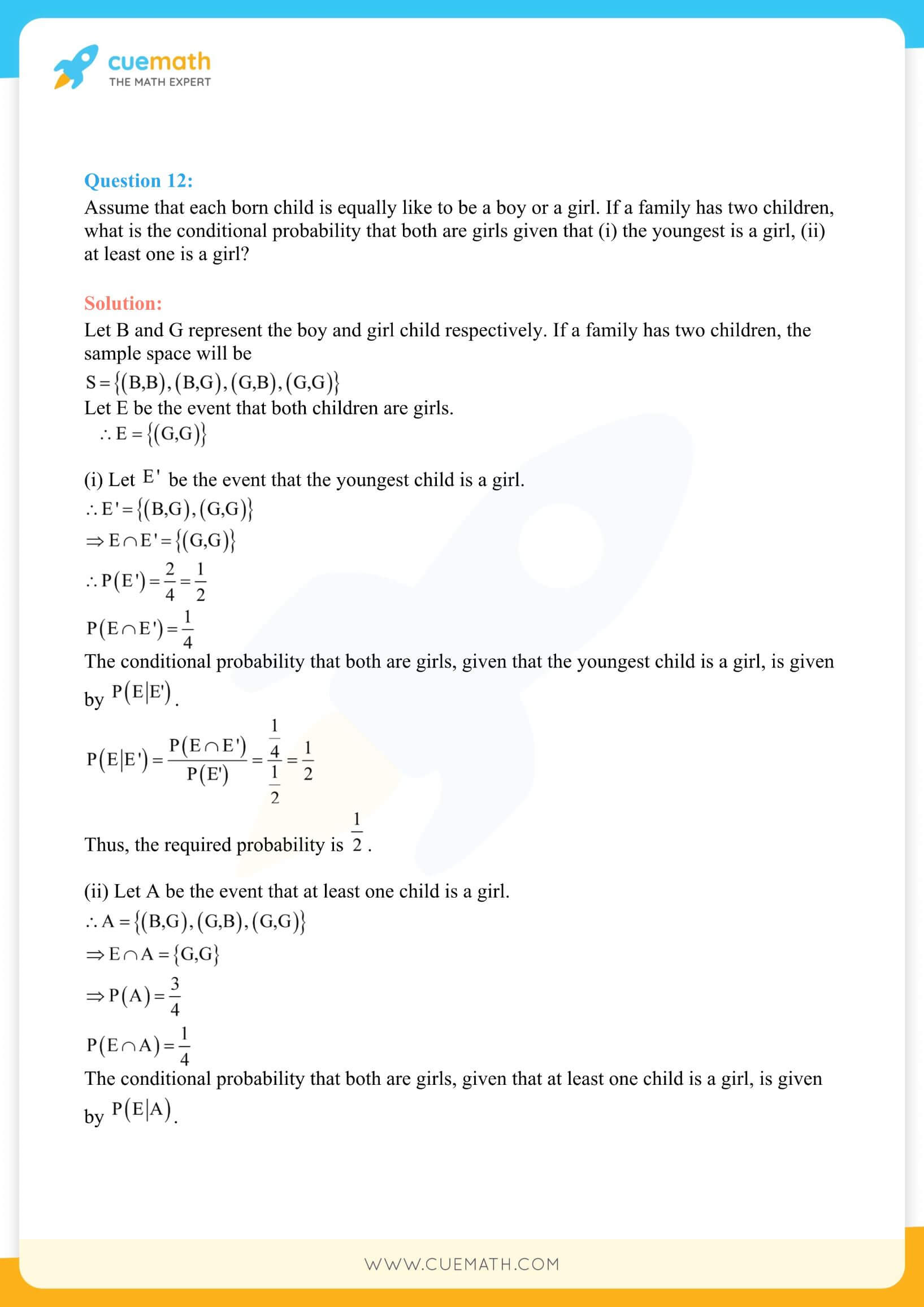 NCERT Solutions Class 12 Maths Chapter 13 10