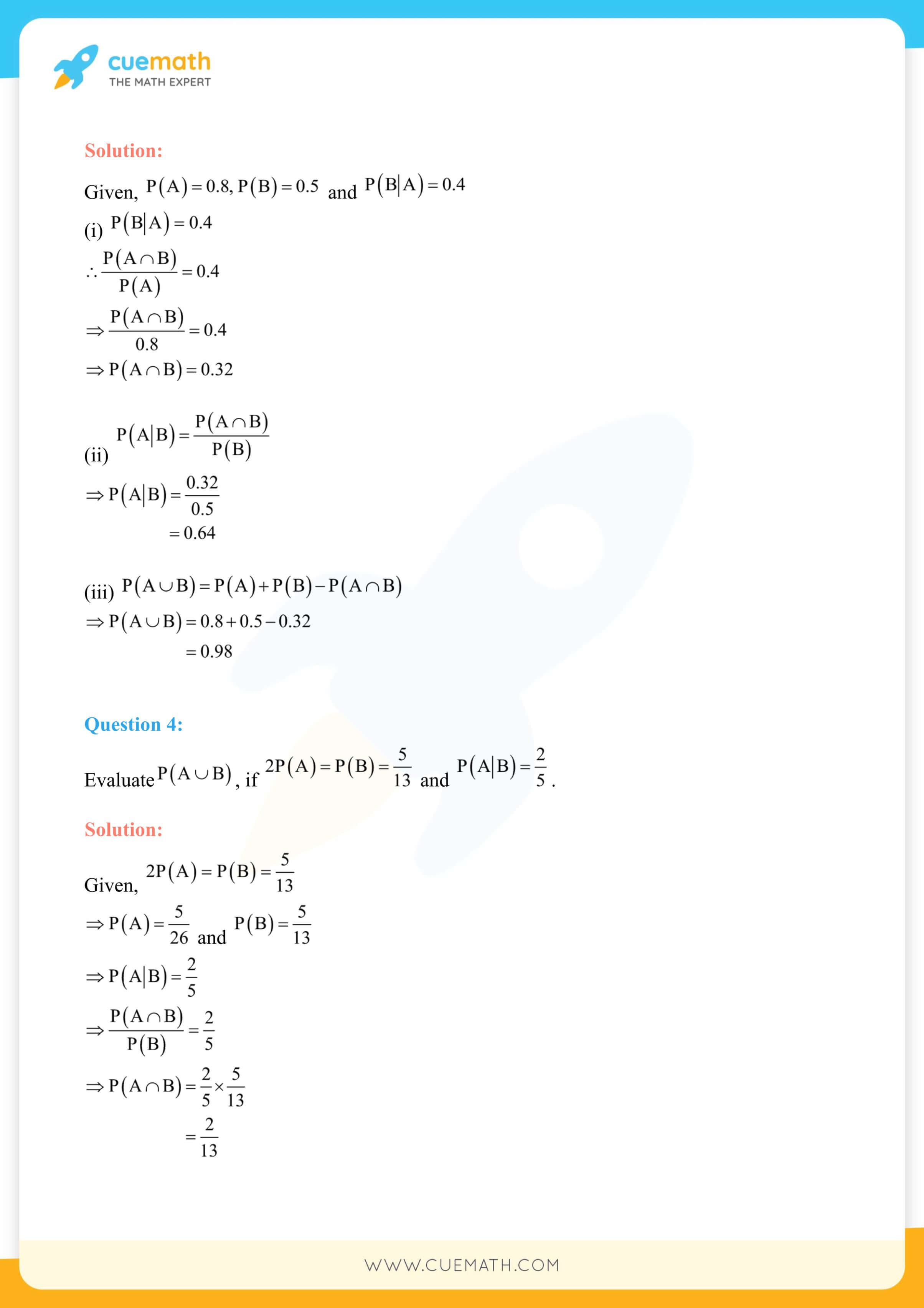 NCERT Solutions Class 12 Maths Chapter 13 Exercise 13.1 2