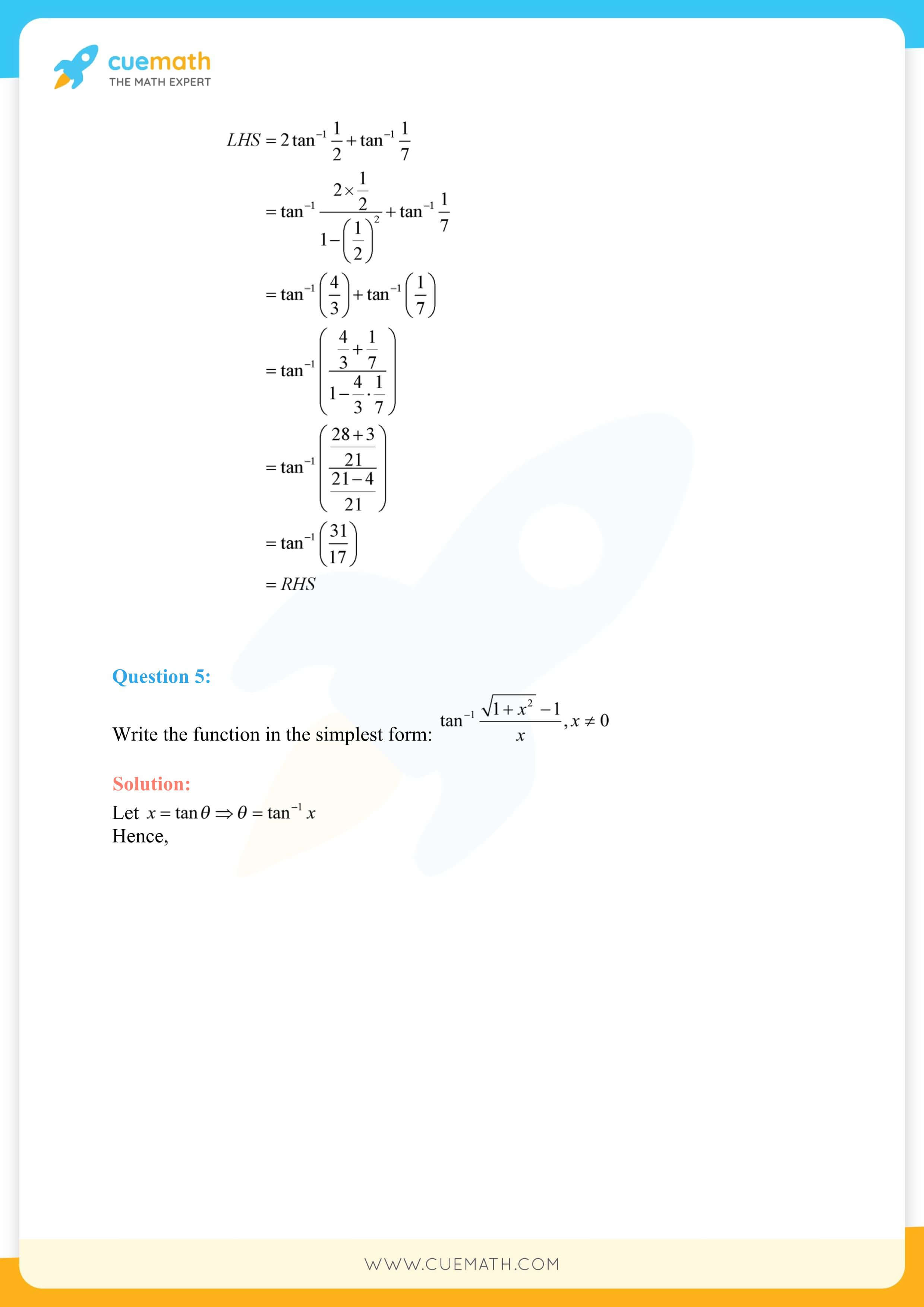 NCERT Solutions Class 12 Maths Chapter 2 12