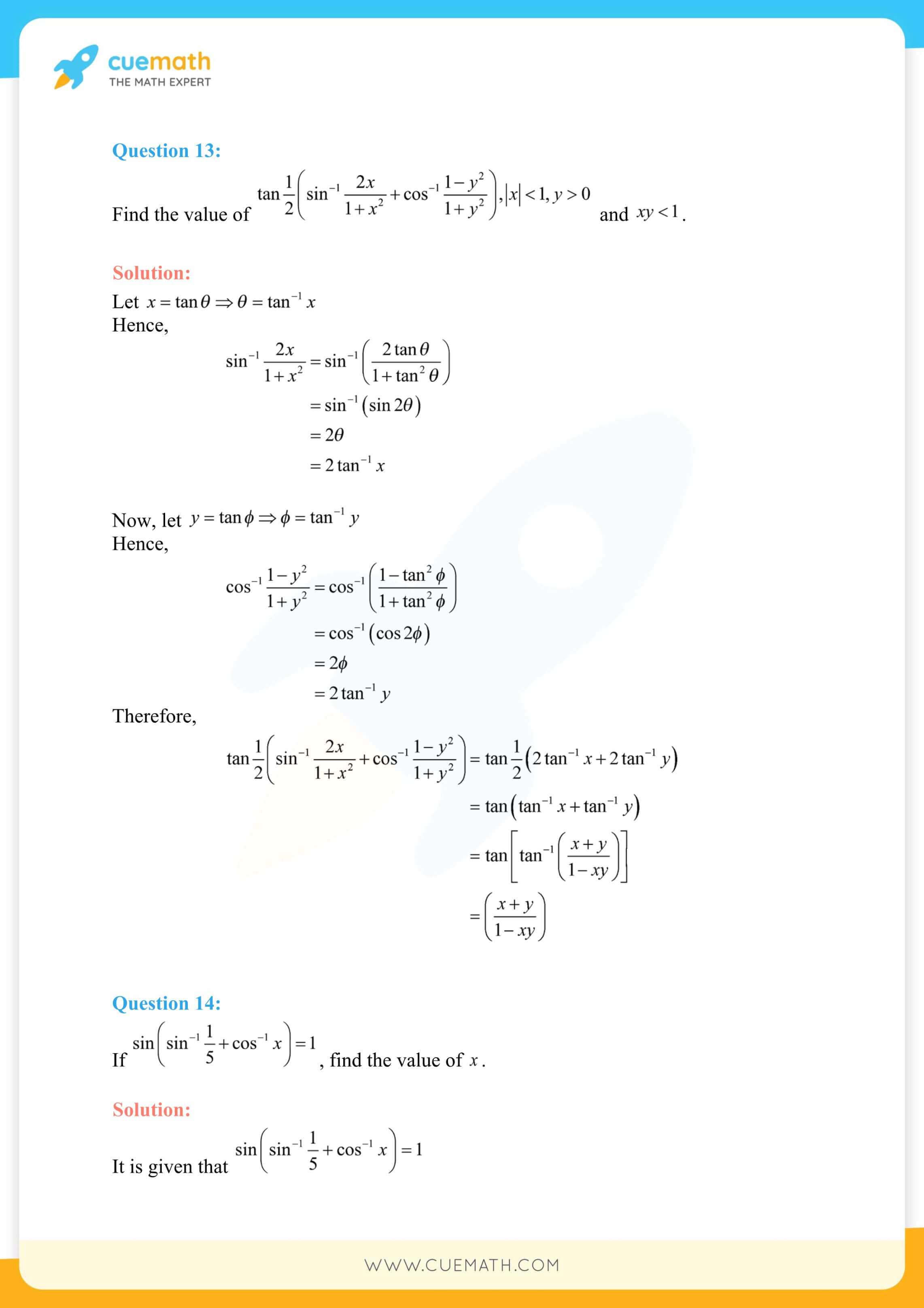 NCERT Solutions Class 12 Maths Chapter 2 Exercise 2.2 17