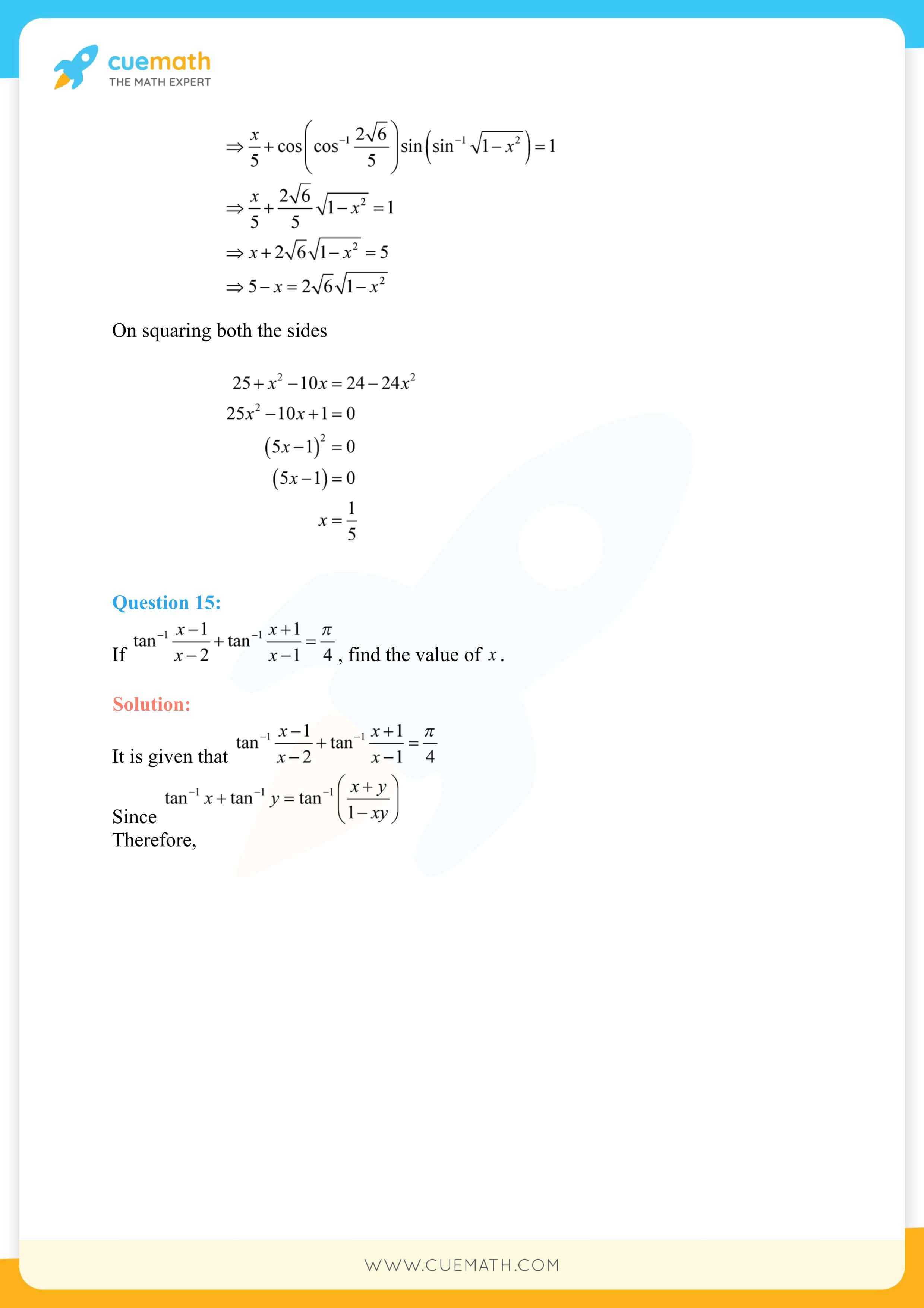 NCERT Solutions Class 12 Maths Chapter 2 19