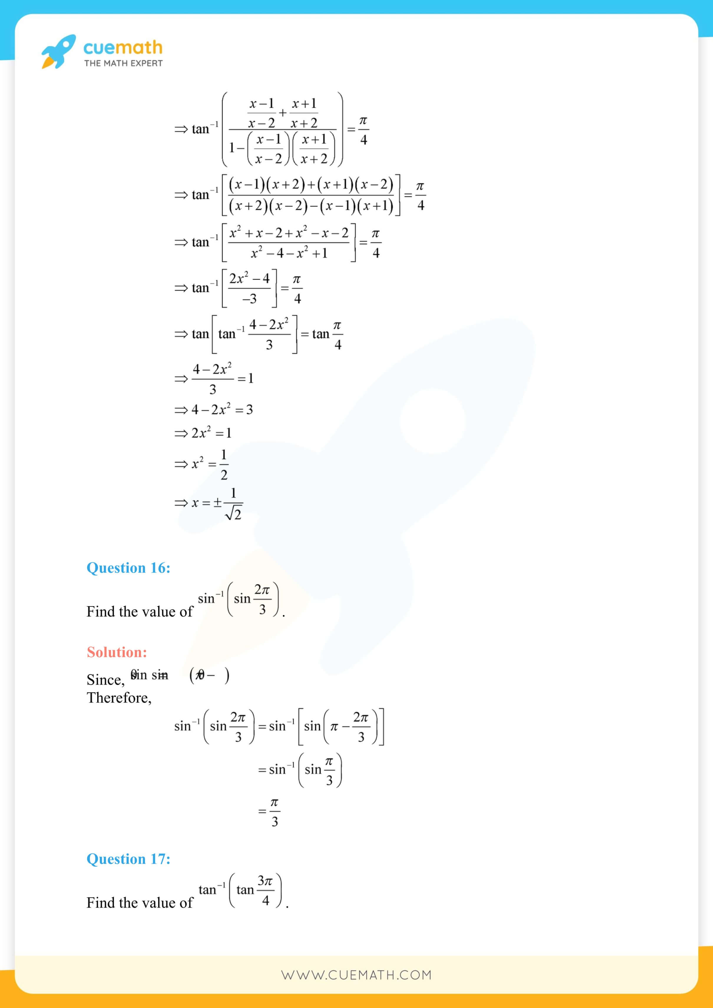 NCERT Solutions Class 12 Maths Chapter 2 20